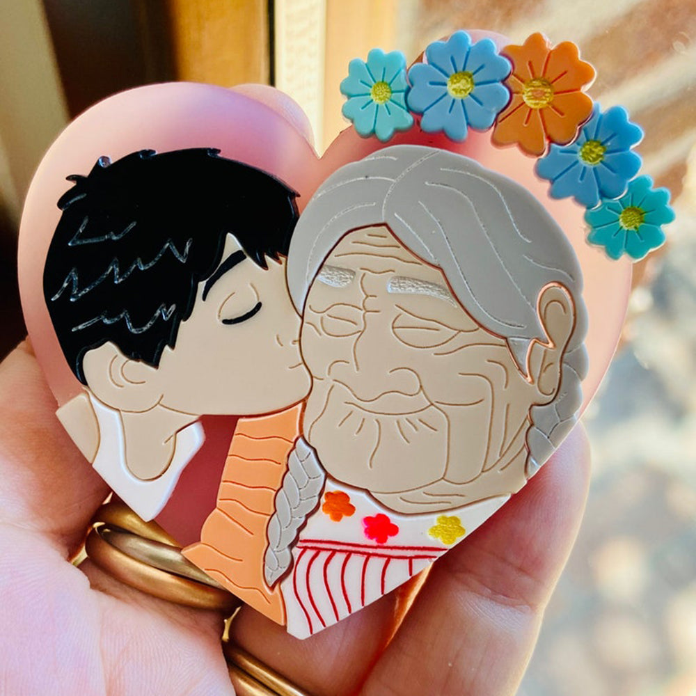 Makokot Design Remember Me Acrylic Brooch - Cute Cartoon Collection Pin for Jackets, Bags & Accessories | Kawaii Fashion Statement Gift for Anime Lovers