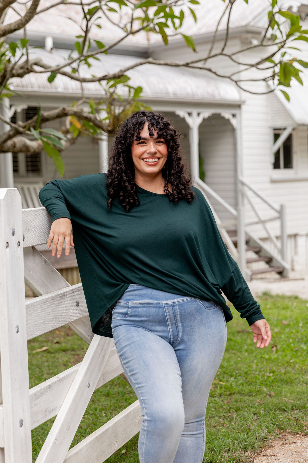 Stylish Harlow Knit Top in Forest Green - Soft & Comfortable Women's Casual Sweater for Everyday Wear | Perfect for Fall & Winter Outfits