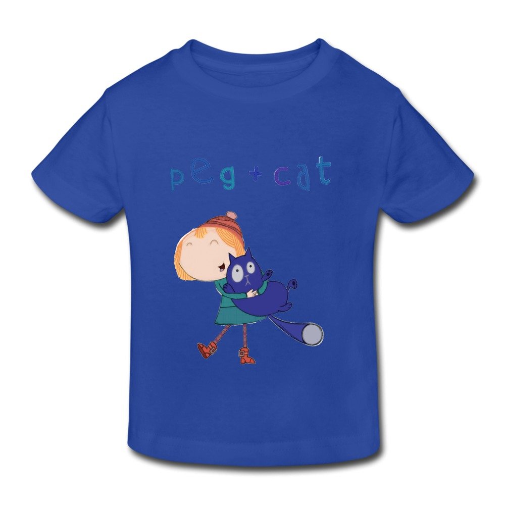 Vintage Peg + Cat Graphic Toddler T-Shirts - Cute Cartoon Print Cotton Tees for Boys & Girls - Perfect for Playdates, Preschool & Casual Outings