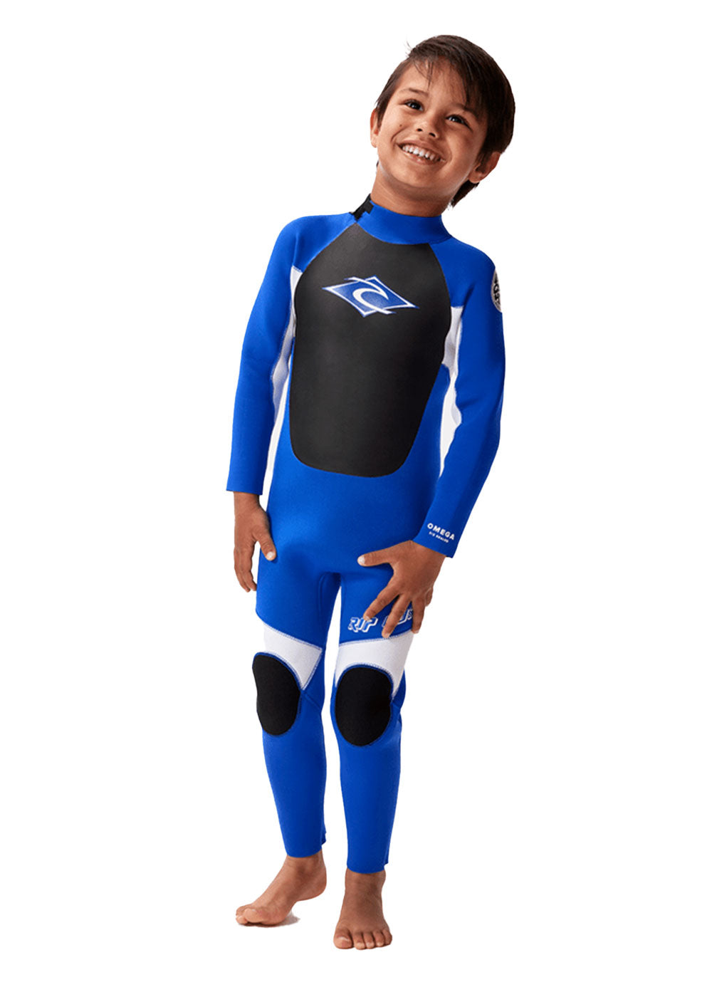 Rip Curl Kids Omega 3/2mm FL Back Zip Steamer Wetsuit - Warm & Flexible Surfing Gear for Boys & Girls - Perfect for Cold Water Surfing, Swimming & Beach Activities