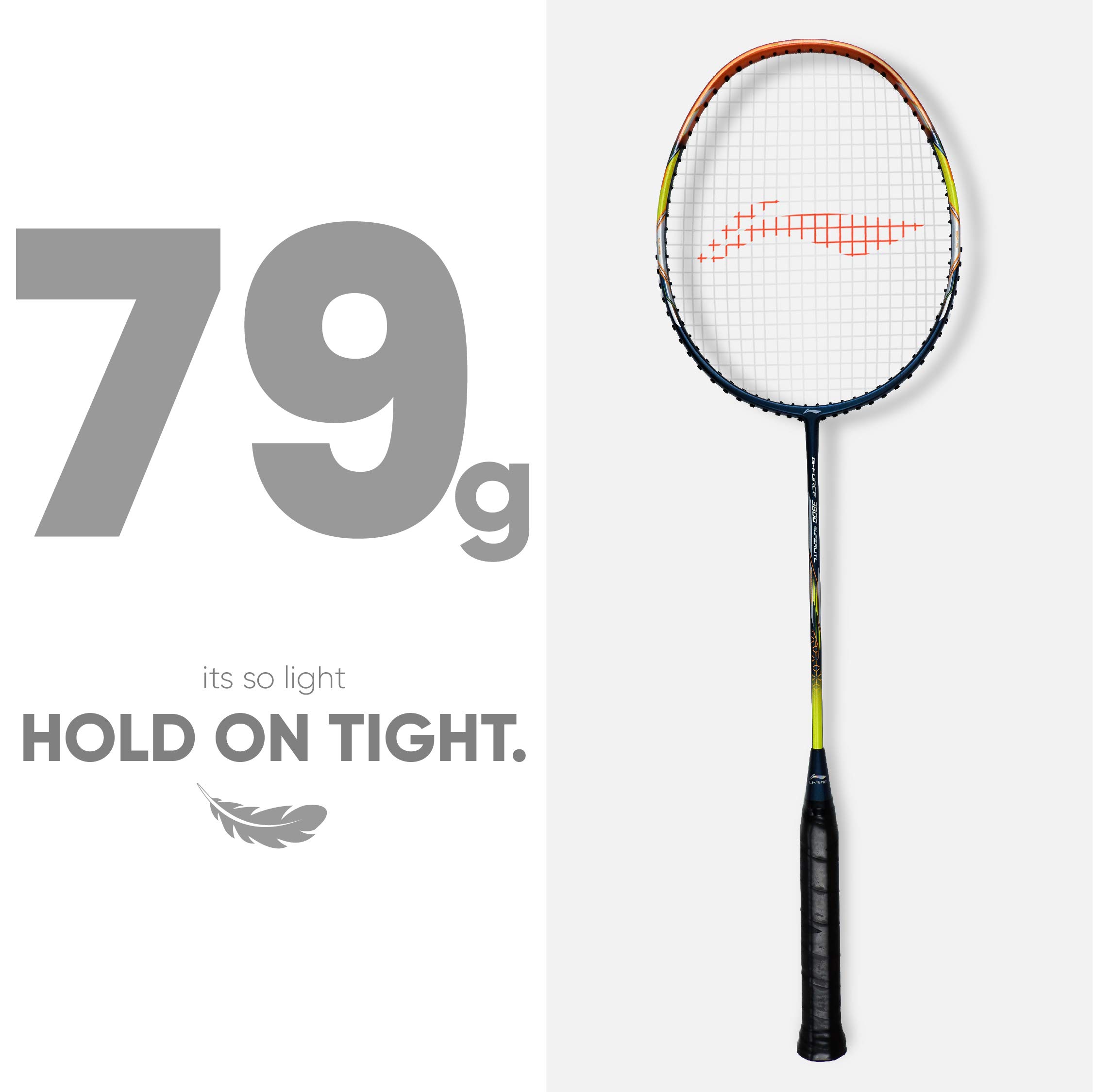 Li-Ning G-Force Superlite 3600 Carbon Fiber Badminton Racket with Free Full Cover | Lightweight Professional Badminton Racquet for Tournament & Training | Perfect for Indoor Court Play & Competitive Matches
