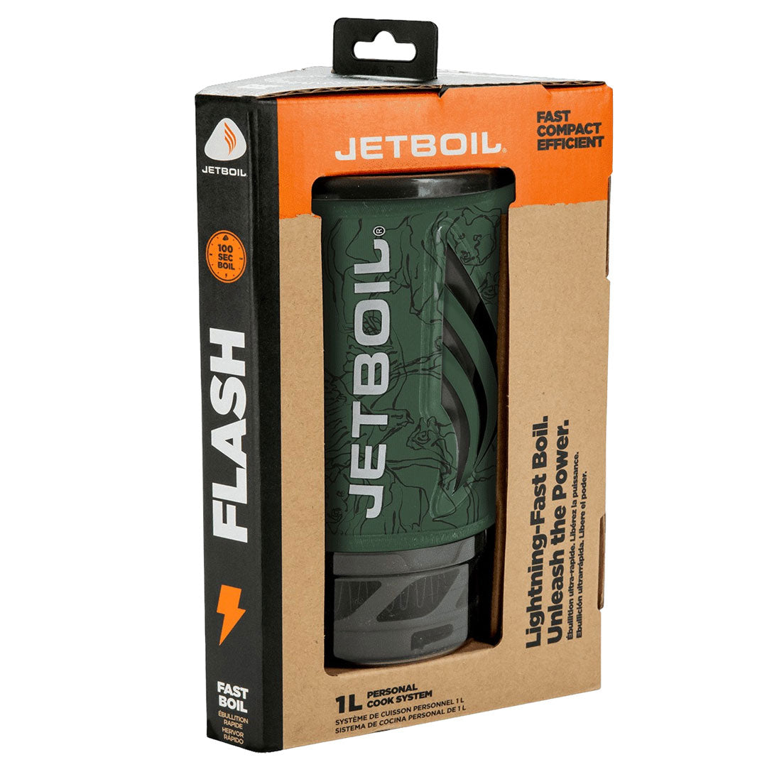 Jetboil Flash Compact Camping Stove - Portable Gas Stove for Backpacking, Hiking & Outdoor Cooking | Lightweight & Fast Boiling for Adventure Enthusiasts