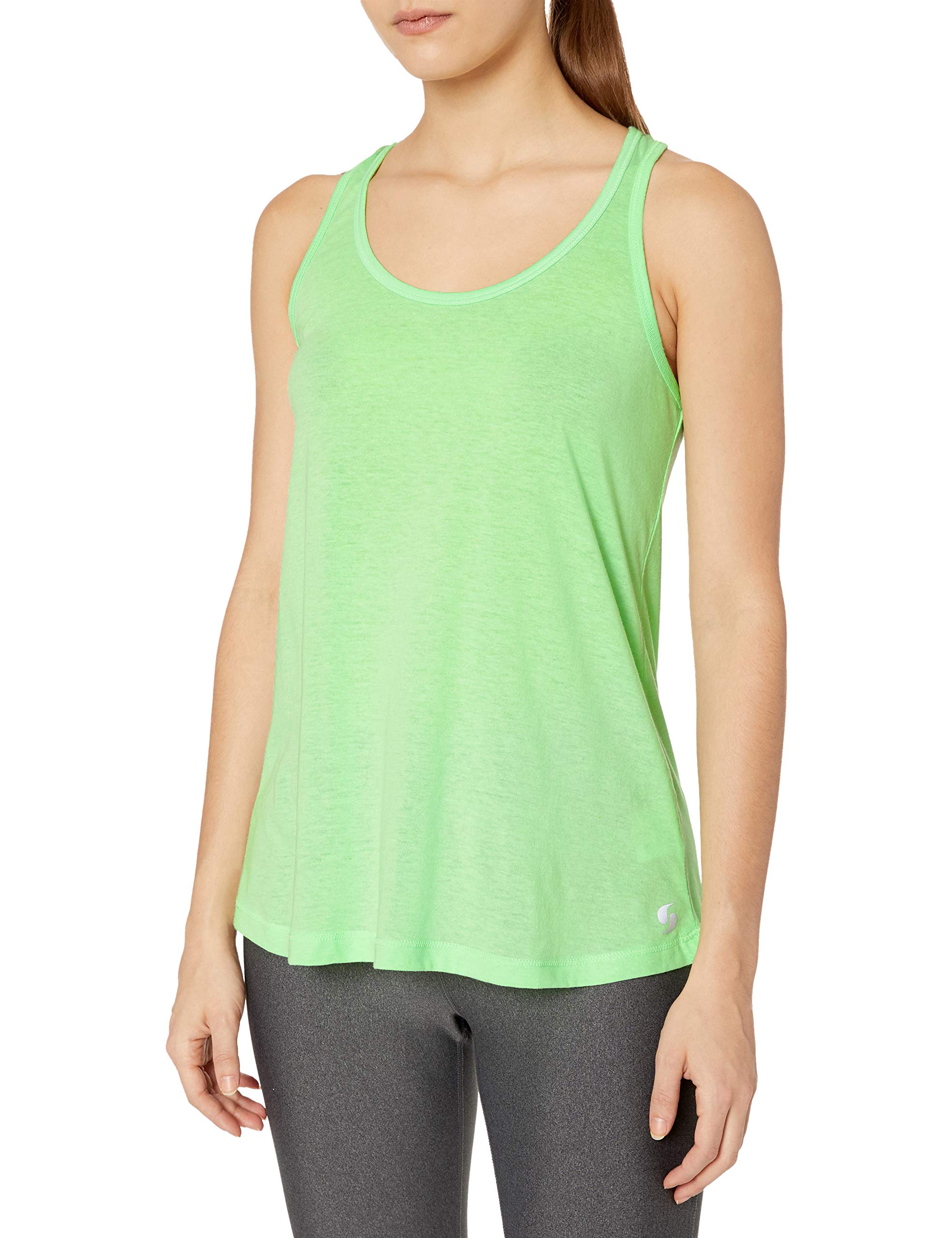 Soffe Women's JRS Knotted Racerback Tank Top - Soft Athletic Shirt for Yoga, Running & Gym Workouts
