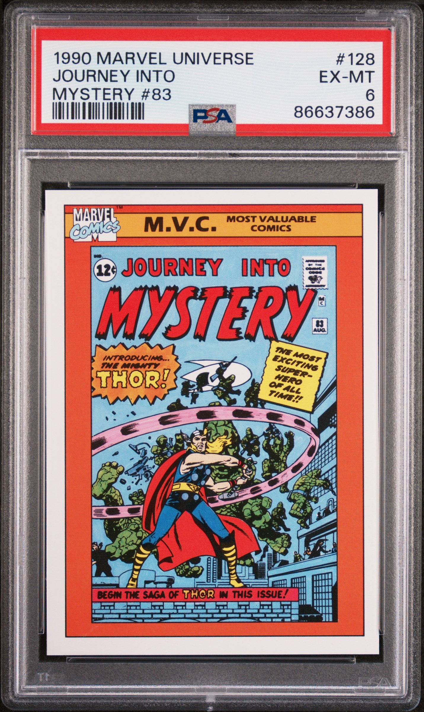 1990 Marvel Universe Journey Into Mystery #83 & #128 PSA 6 Graded Comic - Rare Collectible for Marvel Fans & Comic Book Investors | Perfect for Display, Gifts & Investment Portfolios