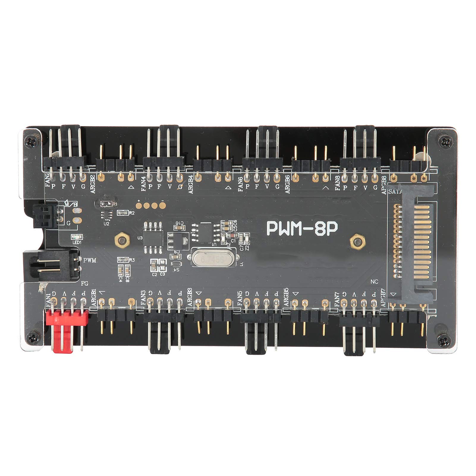 PWM & ARGB 2-in-1 Case Fan Controller Hub - Motherboard Sync for PC Cooling Fans - DIY Computer Build & Home Repair - Perfect for Gaming Rigs & Workstation Cooling