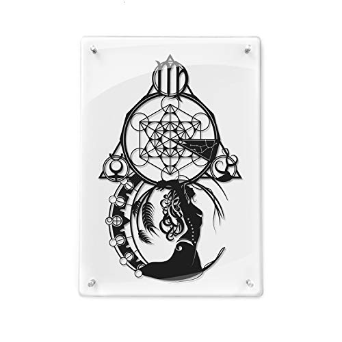 FRAMED Virgo Zodiac Constellation Art - Handmade Paper Cut Silhouette Wall Decor - Perfect Birthday Gift for Virgo Women & Astrology Lovers - Ideal for Home, Office & Dorm Room Decorations