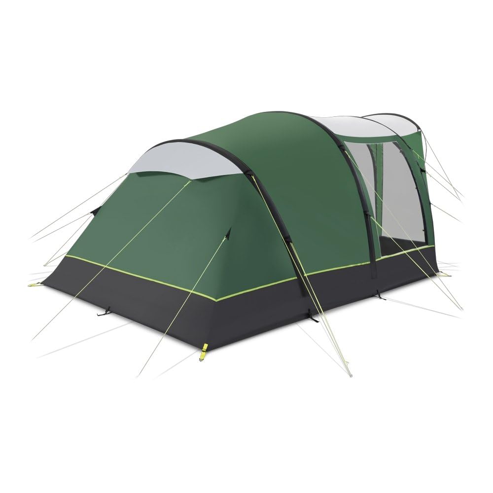 Kampa Brean 4 Air Inflatable Tent - Green, Lightweight & Waterproof Camping Shelter for Family Outdoor Adventures