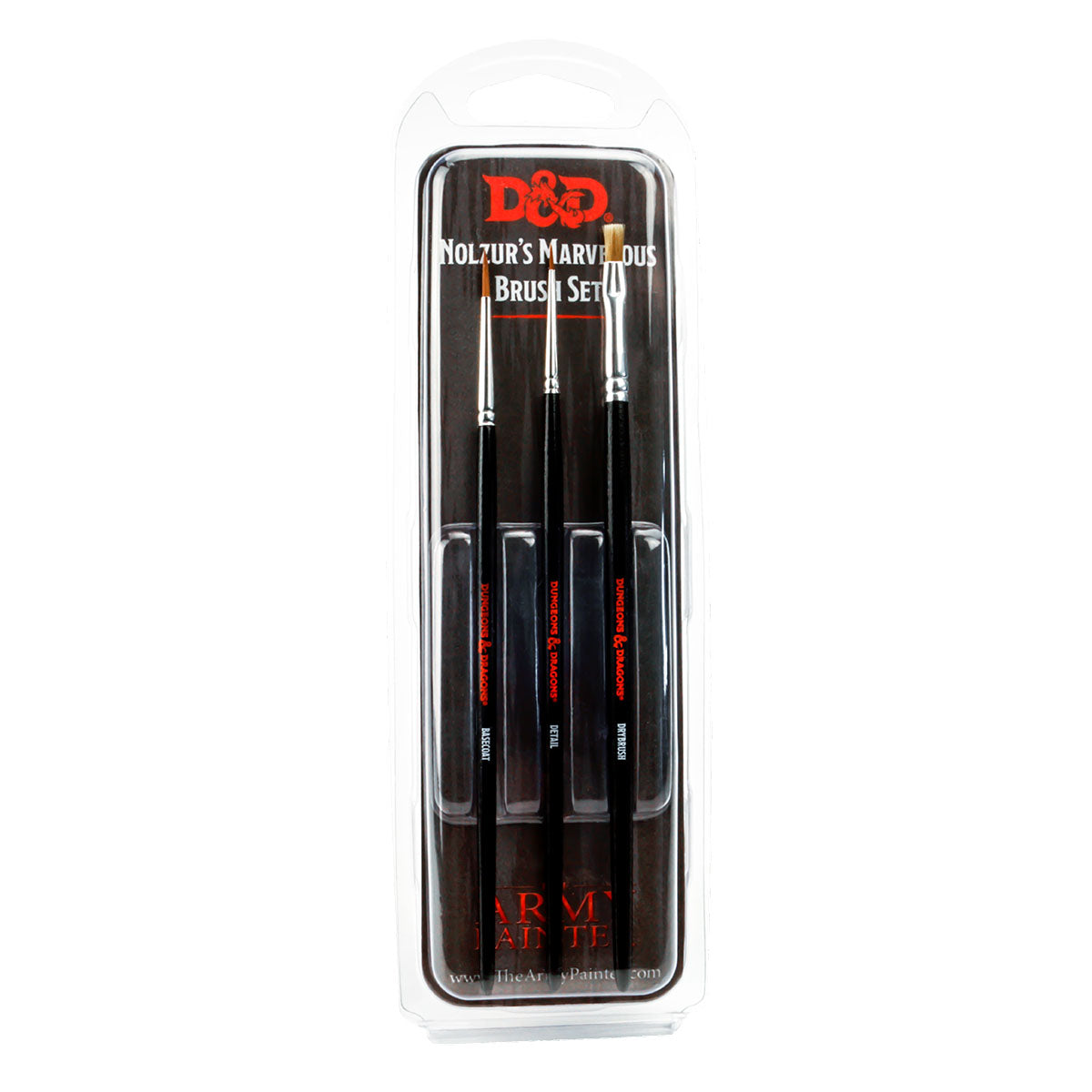 D&D Nolzur's Marvelous Miniature Paint Brush Set for Dungeons & Dragons - Premium Detail Brushes for Tabletop RPG Miniature Painting & Wargaming