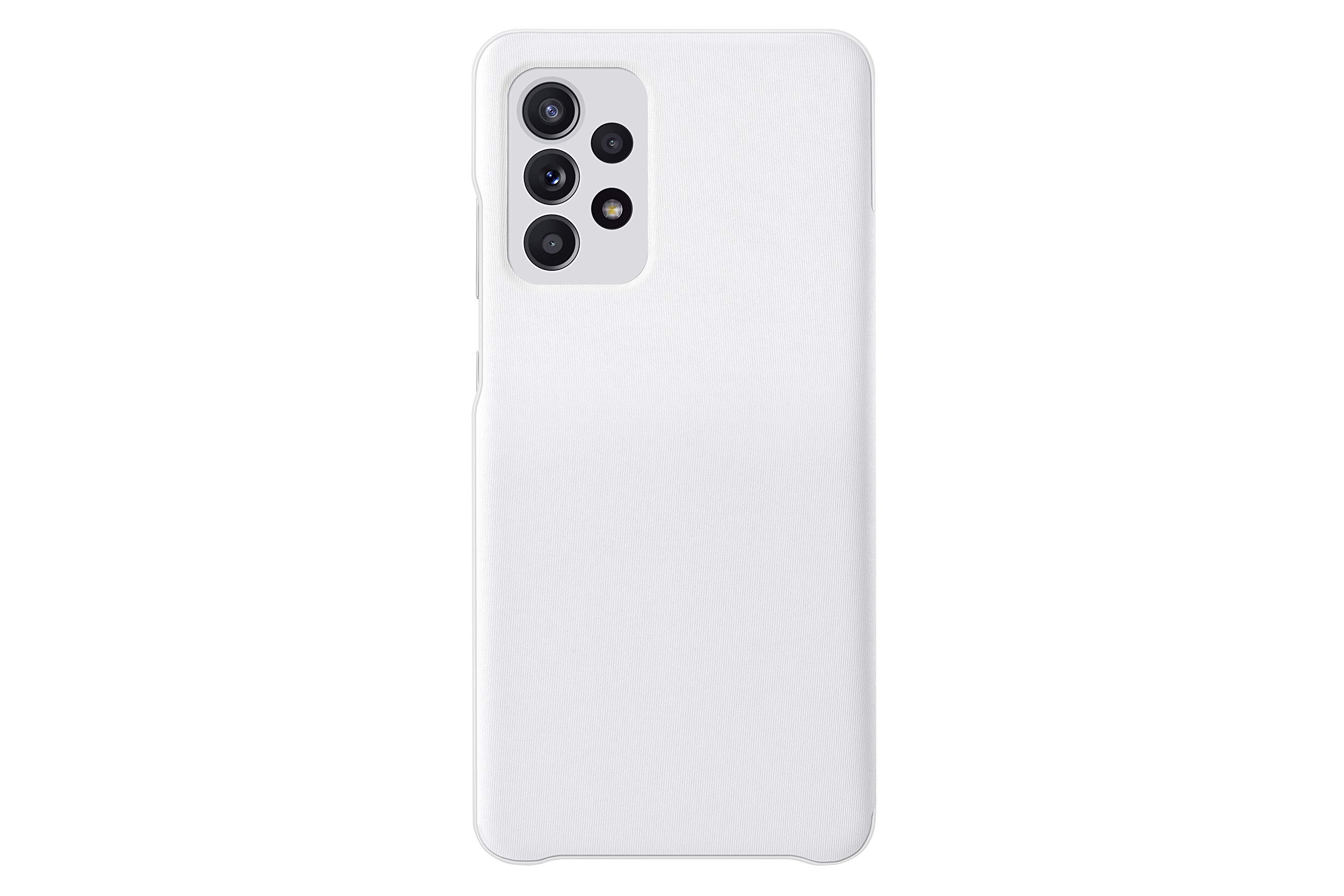 Samsung Galaxy A52 S-View Wallet Case - Slim Protective Cover with Card Holder & Clear Window (White) | Perfect for Everyday Use, Business & Travel