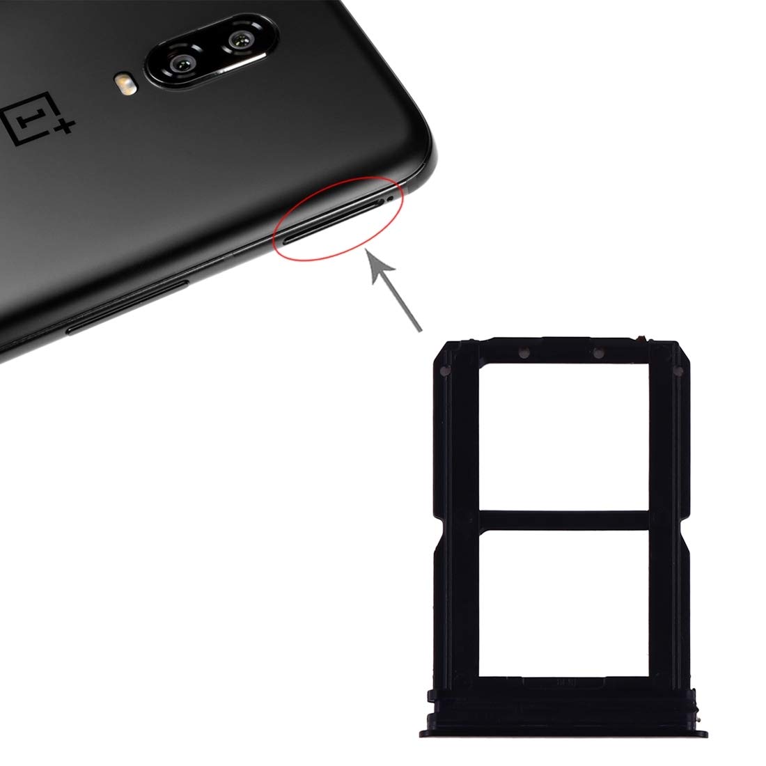 OnePlus 6T SIM Card Tray Kit - Phone Repair Accessories for DIY Fix