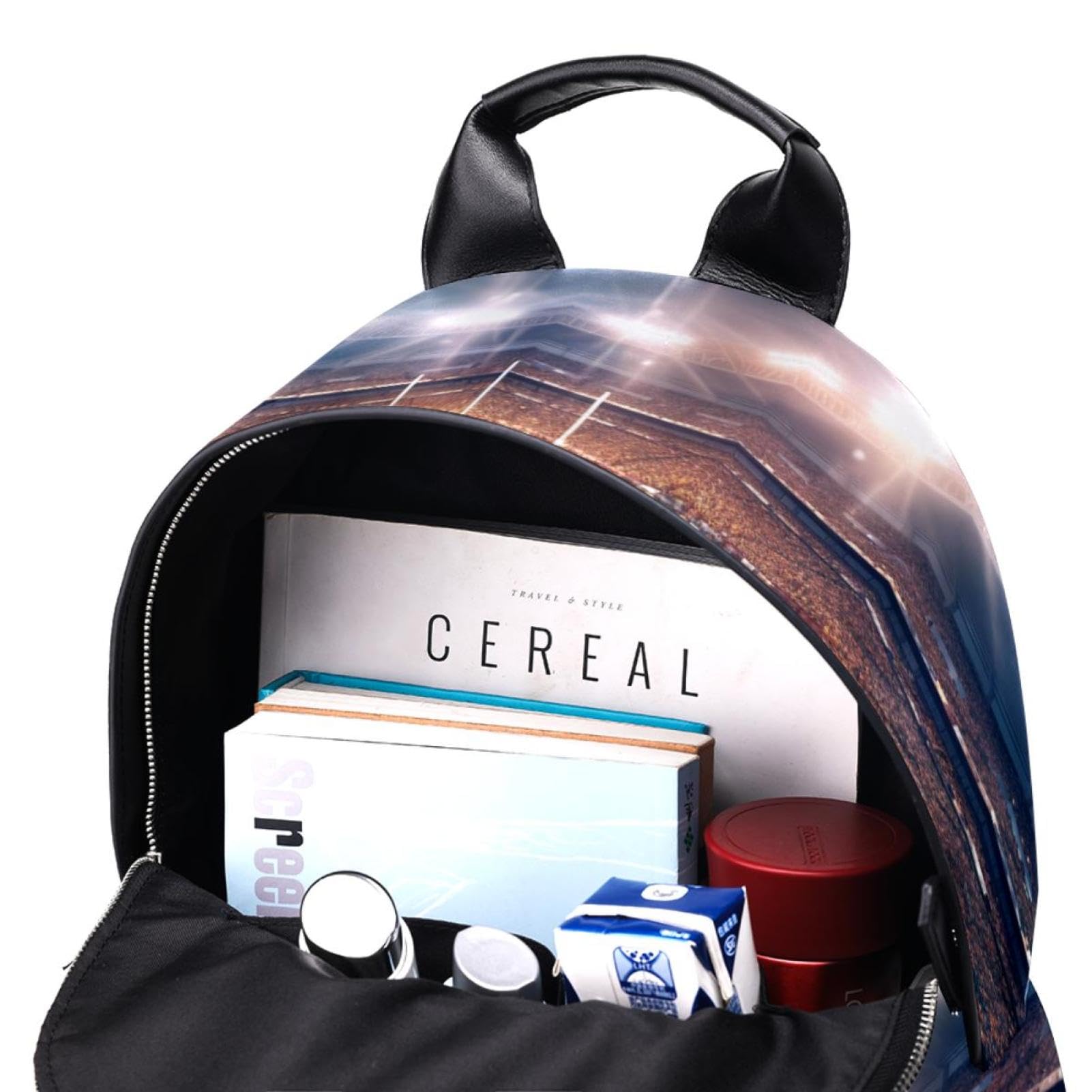 Best Travel & Work Backpack for Men & Women - Durable American Football Stadium Design - Perfect for Commuting, Hiking, and Sports Events