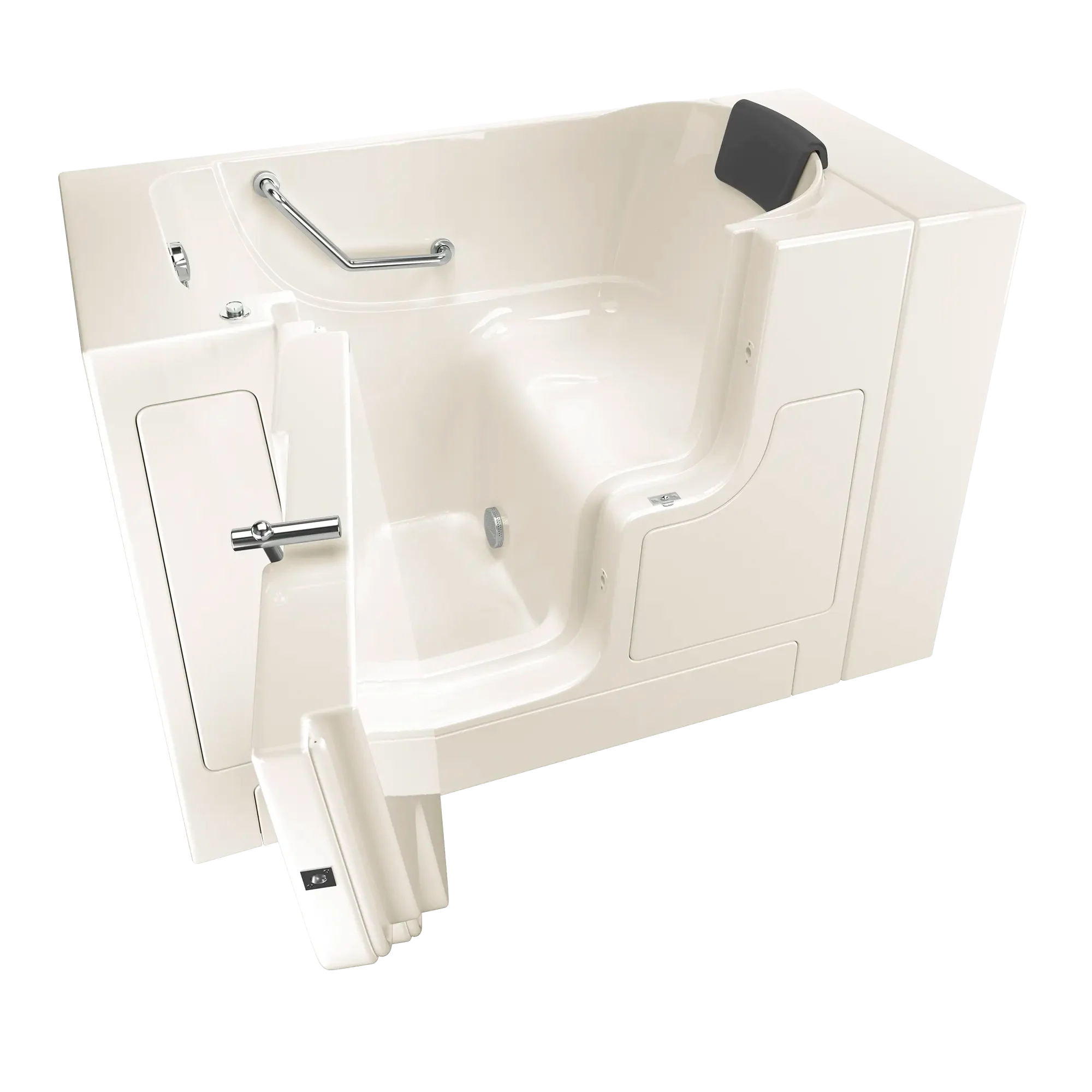 Premium 30 x 52 Inch Gelcoat Walk-In Bathtub with Soaker System - Left Hand Drain - Ideal for Seniors & Mobility Support - Spa-Like Relaxation at Home