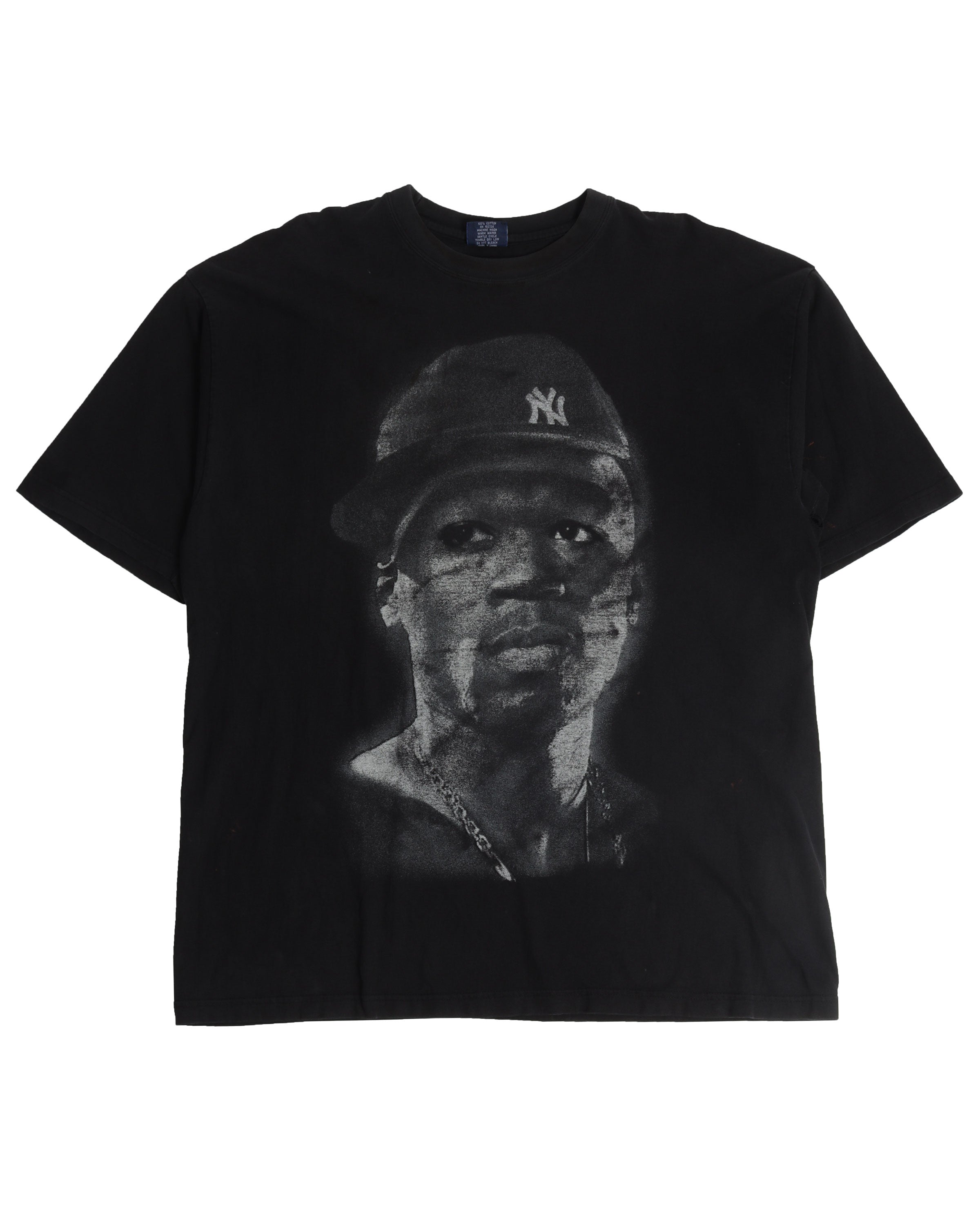 50 Cent Portrait T-Shirt | Vintage Hip Hop Graphic Tee for Men & Women | Perfect for Concerts, Streetwear & Fan Gifts