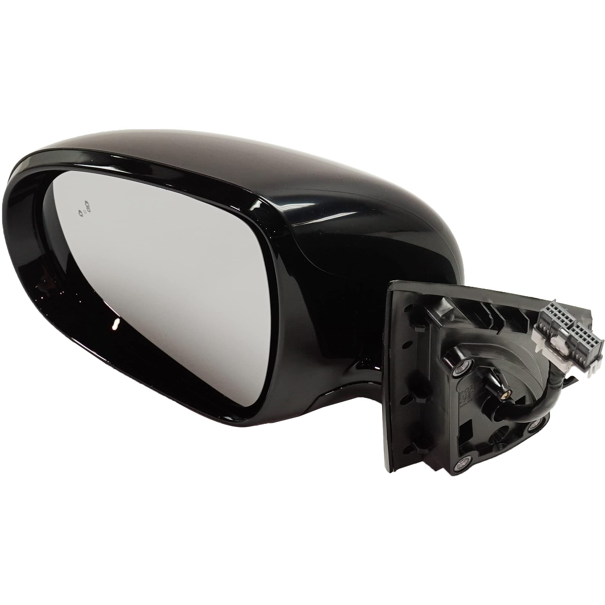 Kia Sorento 2016-2018 Driver Side Power Heated Mirror with Signal Light & Blind Spot Monitor - Power Fold, Paintable (No Memory) | Replacement for Damaged Mirrors, Winter Driving Safety Upgrade