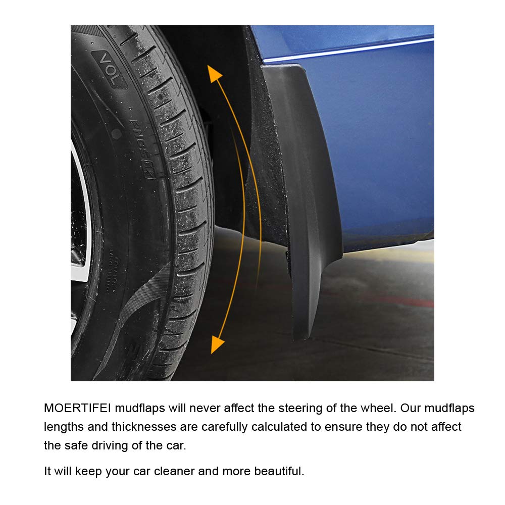 Audi Q7 Mud Flaps (2016-2019) - Heavy Duty Car Mud Guards Fender Splash Protectors for Off-Road & Winter Driving Protection