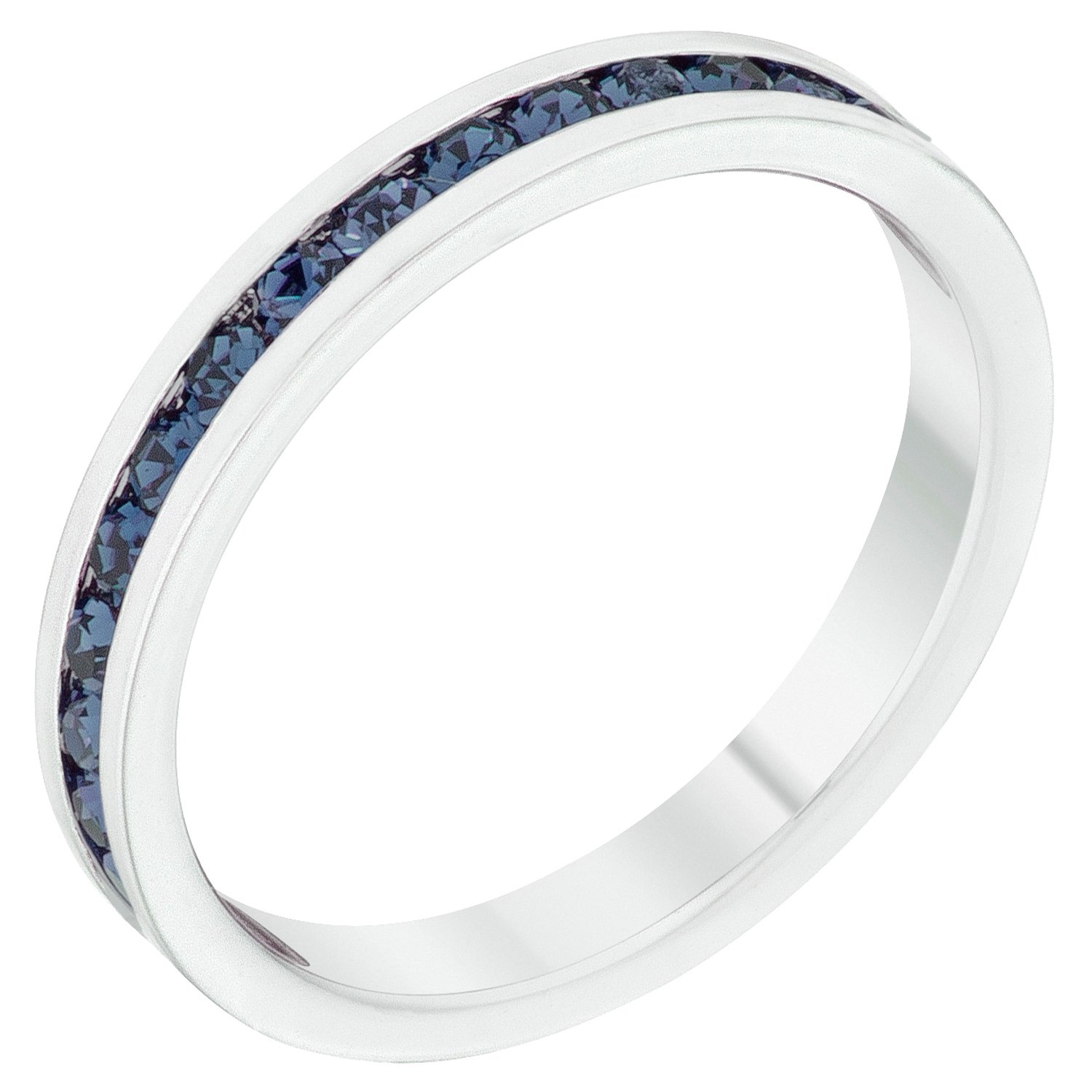 Elegant Swarovski Crystal Birthstone Stackable Eternity Rings for Women - Perfect for Anniversary Gifts, Mother's Day & Everyday Jewelry