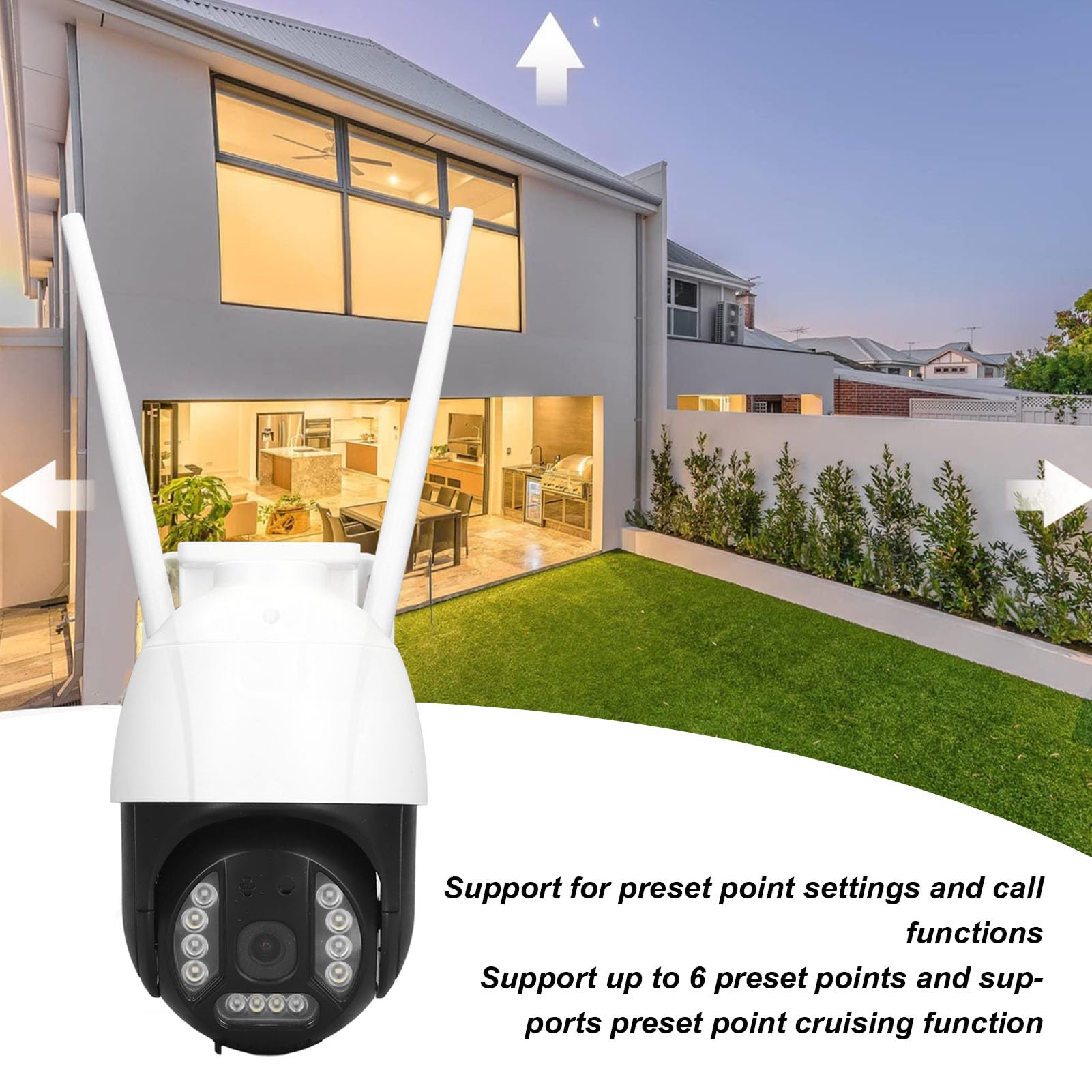 4G 4MP Outdoor Security Camera with Color Night Vision & Human Detection - Wireless Home Surveillance for Yard, Garage, and Front Door Protection