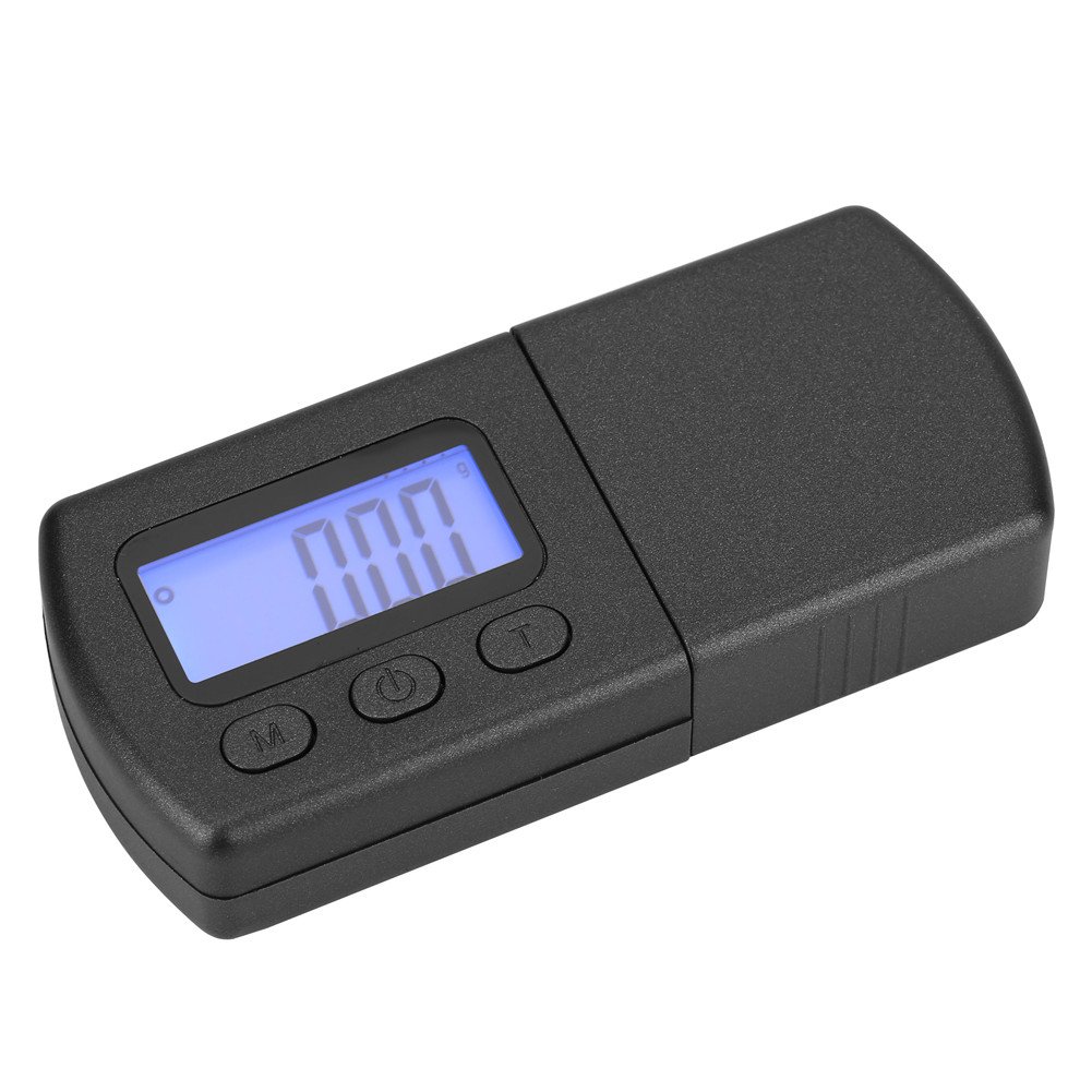 DPOFIRS Digital Turntable Stylus Force Gauge - Precision 0.01g/100g Measurement with Blue LCD Backlight & 5g Calibration Weight - Perfect for Vinyl Record Players, DJ Turntables, and Audio Equipment Setup