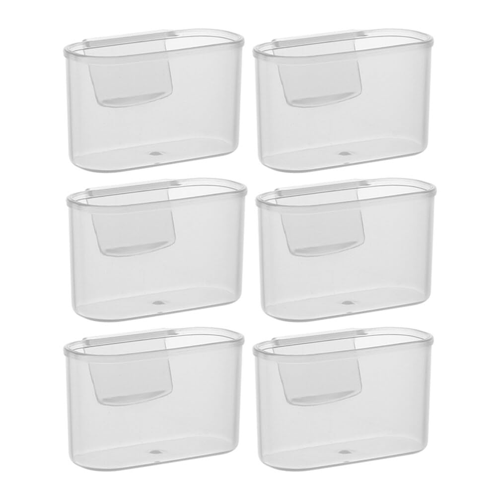 Cabilock 6-Piece Refrigerator Side Storage Box Set - Freezer Organizer, Mini Fridge Organizer & Kitchen Storage Containers - Hanging Door Bins for Sauces, Condiments & Small Items - Perfect for Refrigerator, Freezer & Pantry Organization