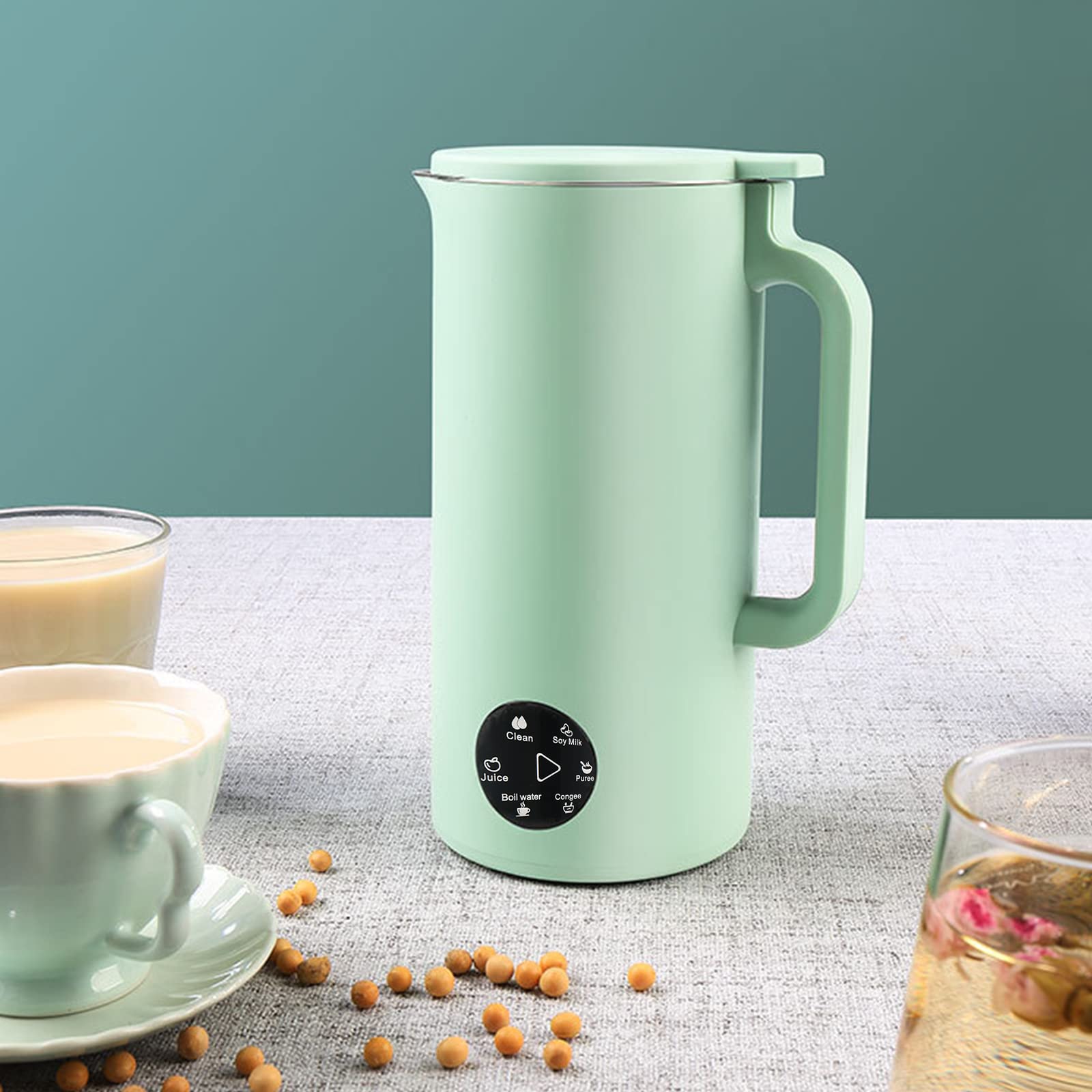 HUIOP Multifunction 350mL Soymilk Maker with Stainless Steel Blade - Juicer, Rice Cooker & Baby Food Maker for Healthy Breakfast & Homemade Soy Milk | Perfect for Kitchen, Office & Baby Nutrition