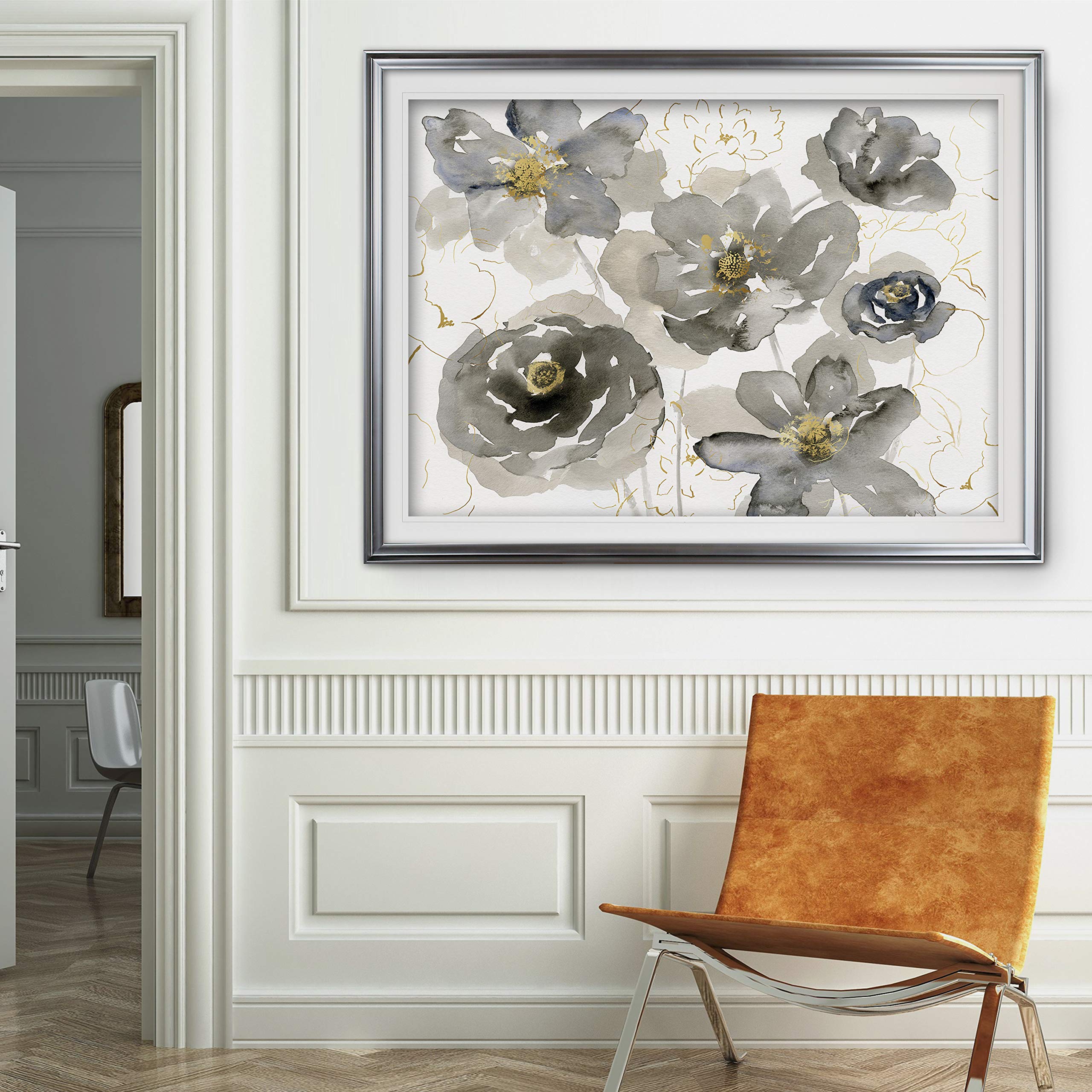 Spring Flower Painting - Framed Giclee Canvas Art Print | Modern Wall Decor for Living Room, Bedroom & Office | Ready to Hang Floral Artwork