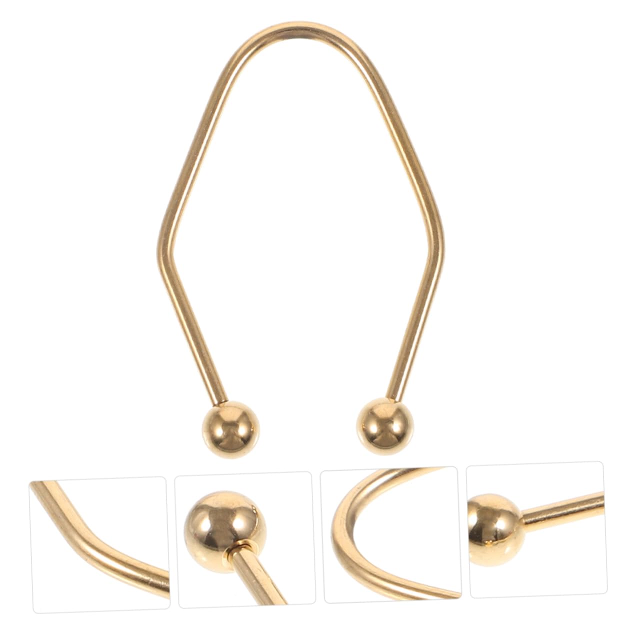 2pcs Stainless Steel Dimple Trainer Face Massager Tool - Golden Facial Dimple Maker & Exerciser for Cheek Enhancement | Perfect for Home Spa, Beauty Routine & Natural Dimple Creation