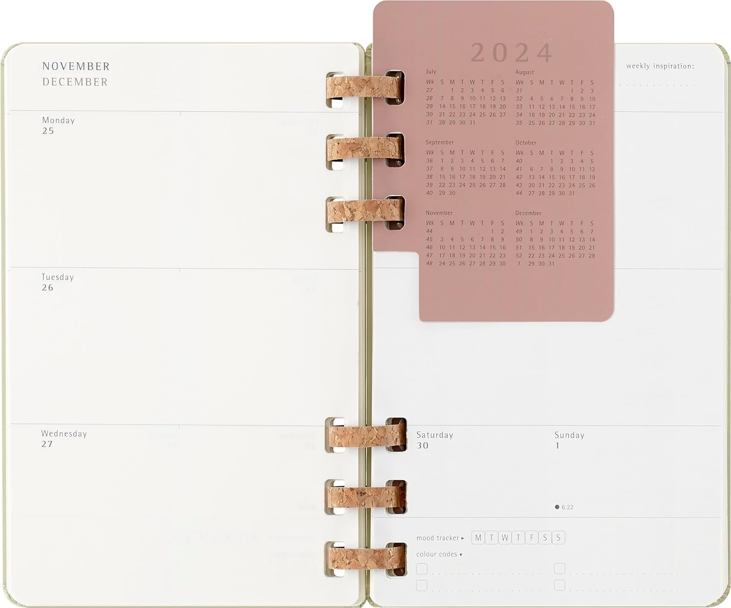 Moleskine 2024-2025 Academic Planner - 12 Month Spiral Notebook with Hard Cover, 5