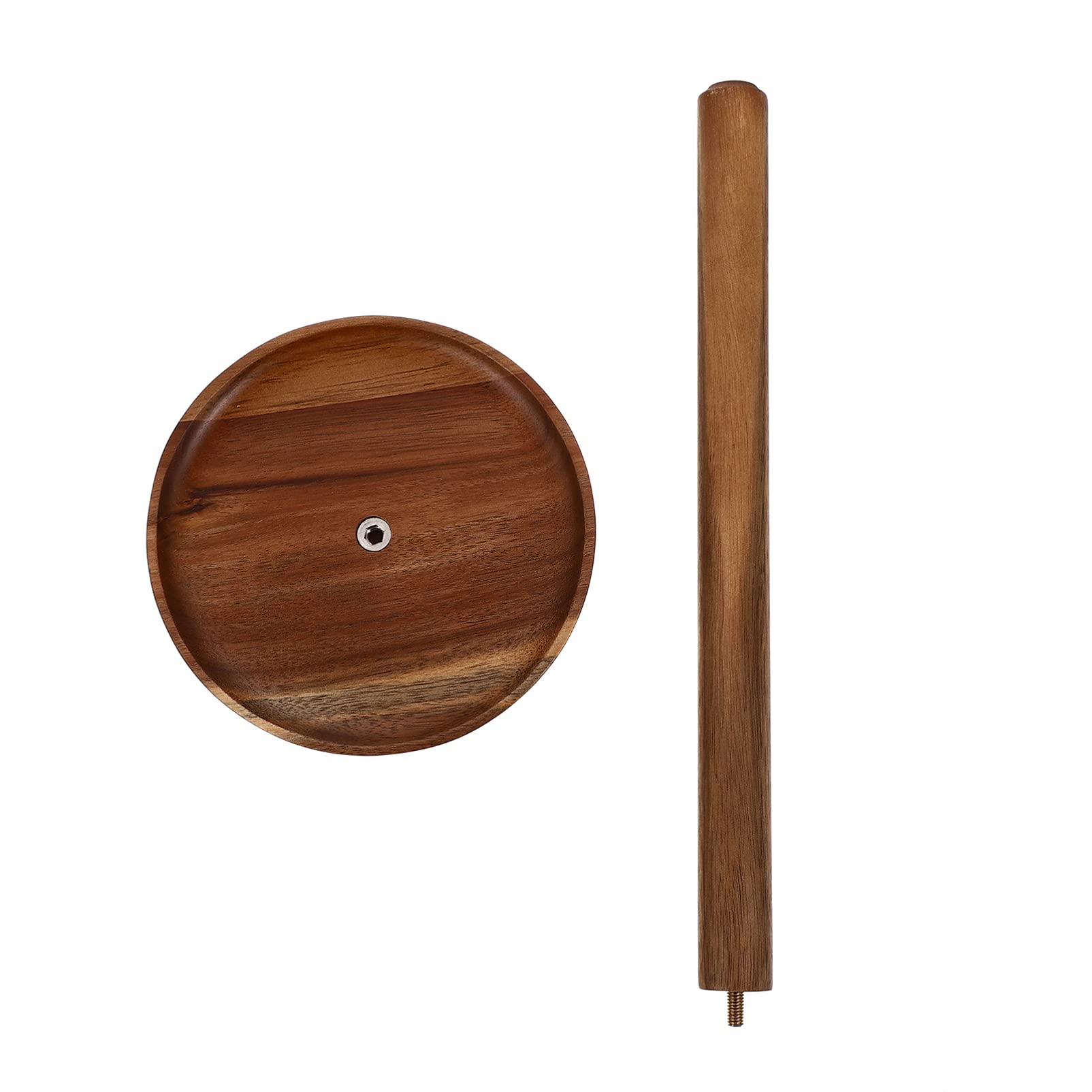 Rustic Bamboo Paper Towel Holder - Slim Countertop Tissue Dispenser for Kitchen, Dining Room & Bathroom | Wooden Toilet Paper Stand with Cabilock Design | Perfect for Farmhouse, RV, and Small Spaces
