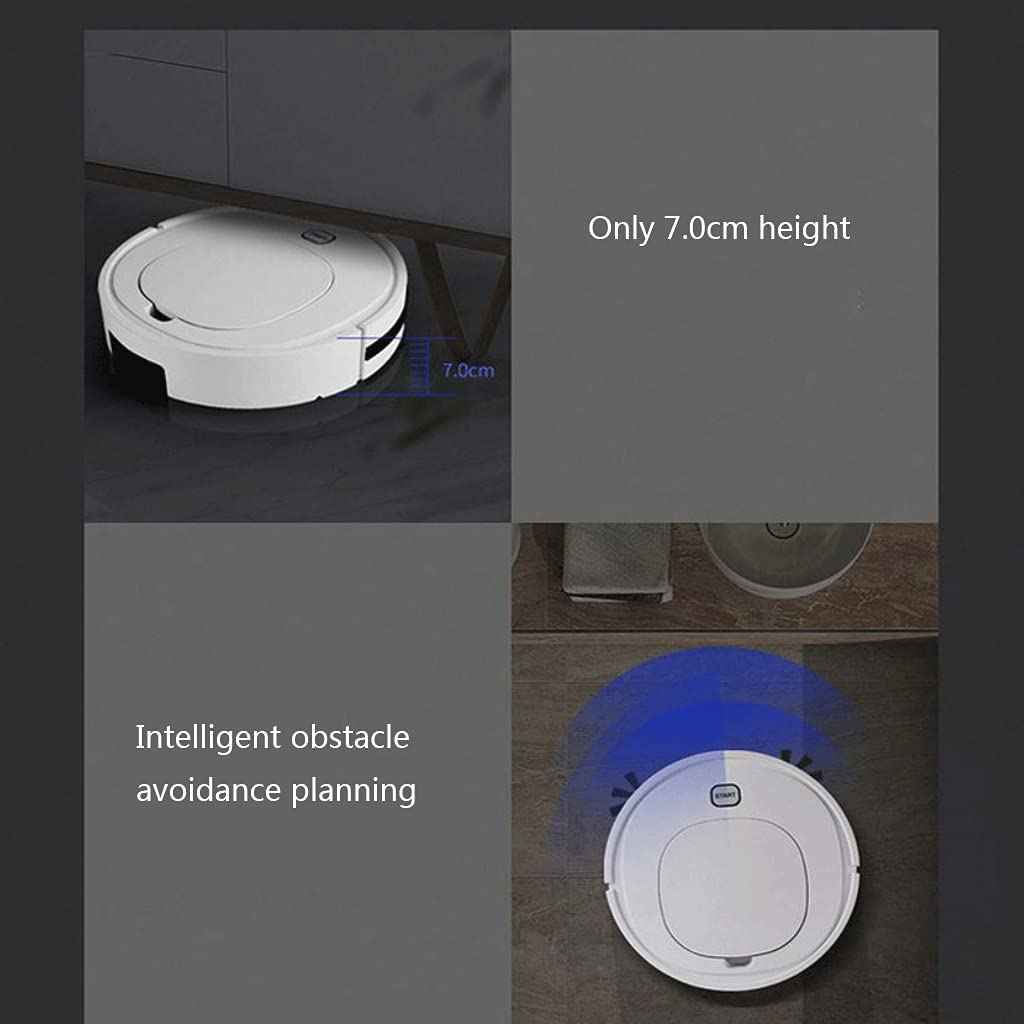 YUHANGCIYE 3-in-1 Wet/Dry Vacuum Mop Cleaner - Automatic Floor Sweeping, Vacuuming & Mopping for Ceramic Tile, Wood & Marble Floors - 90 Min Runtime - Ideal for Home, Office & Kitchen Cleaning