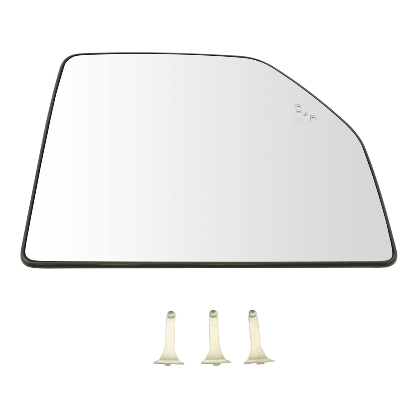 Towing Mirror Glass Heated Blind Spot Upper Pair for F150 Pickup - Enhanced Towing & Night Driving Safety