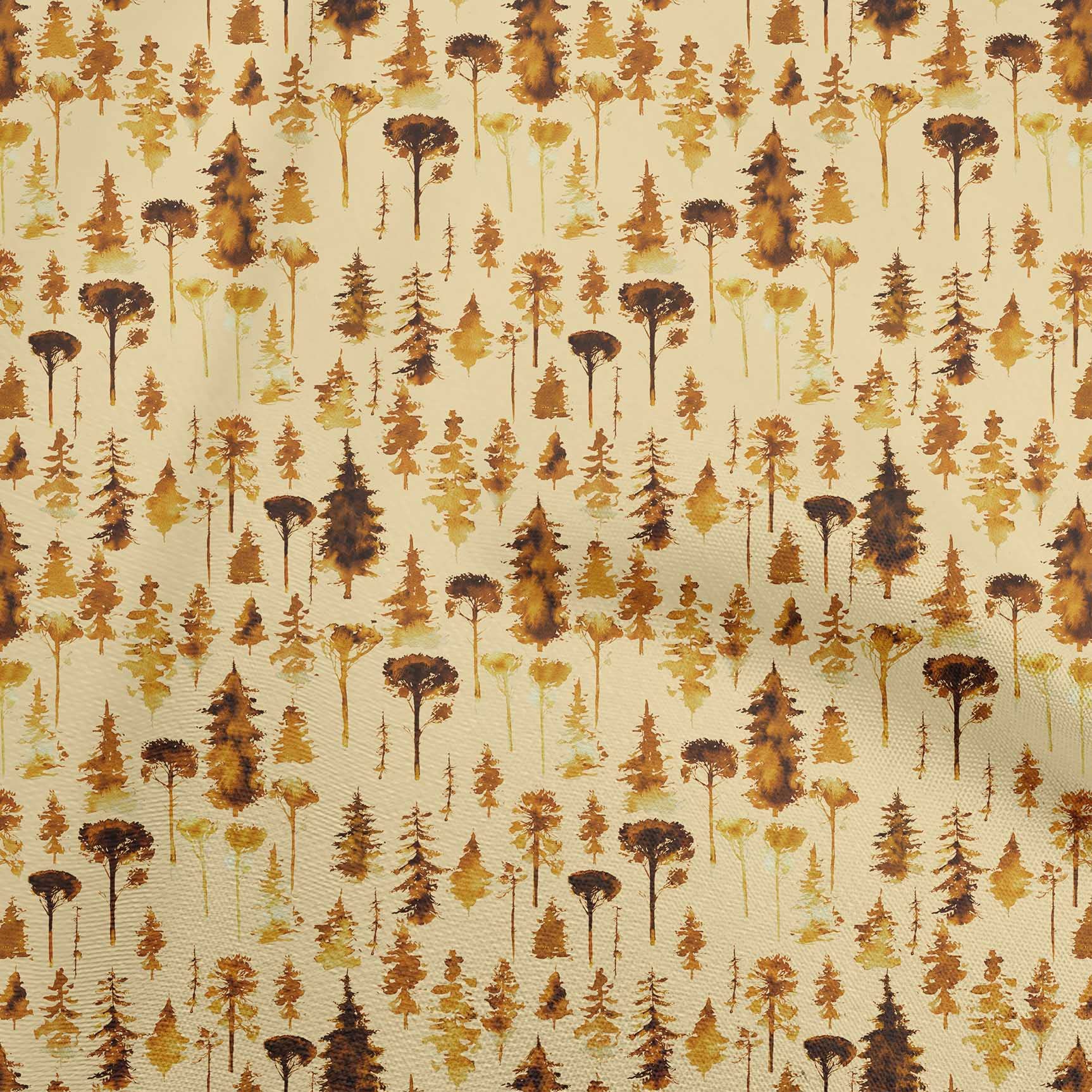 Rayon Brown Fabric by the Yard - 56 Inch Wide Printed Sewing Material for DIY Clothing, Dresses & Home Decor Projects | Soft, Durable & Easy to Sew