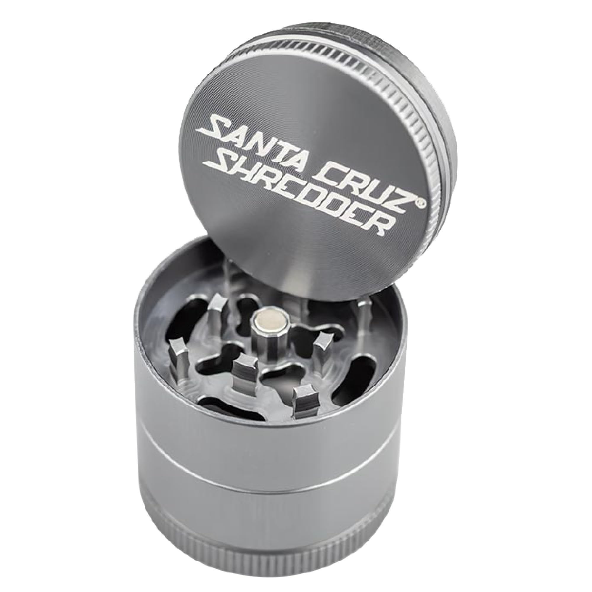 Premium Santa Cruz Shredder 3-Piece Metal Herb Grinder - 1.7