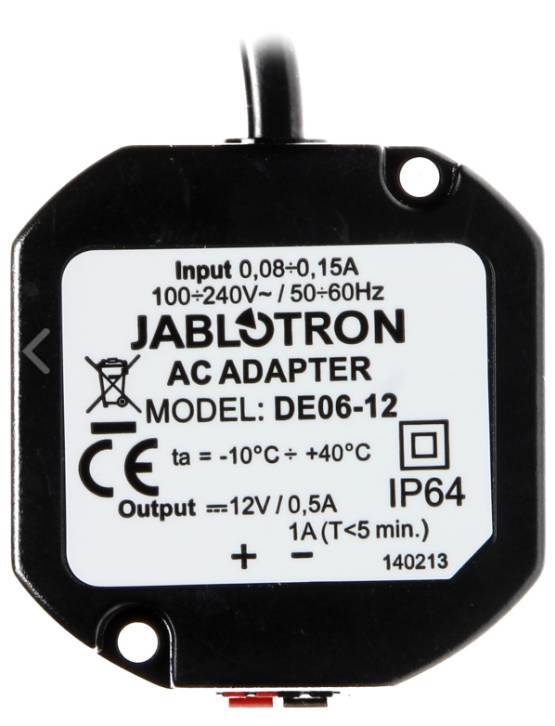 DE06 12V 0.5A Power Supply Adapter - Compact 12 Volt 500mA AC/DC Converter for LED Strips, CCTV Cameras, Routers & Electronics (Ideal for Home & Office Use)