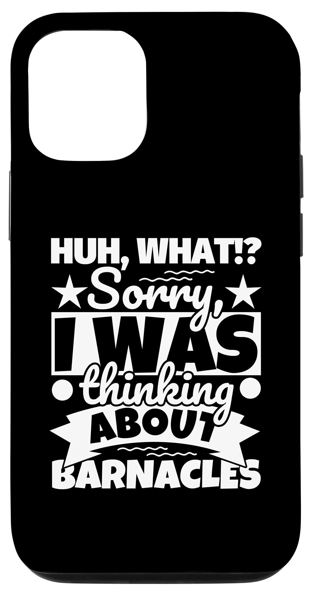 Funny Barnacles Lover iPhone 12/12 Pro Case - Cute Cartoon Design Protective Cover for Daily Use, Work & Travel