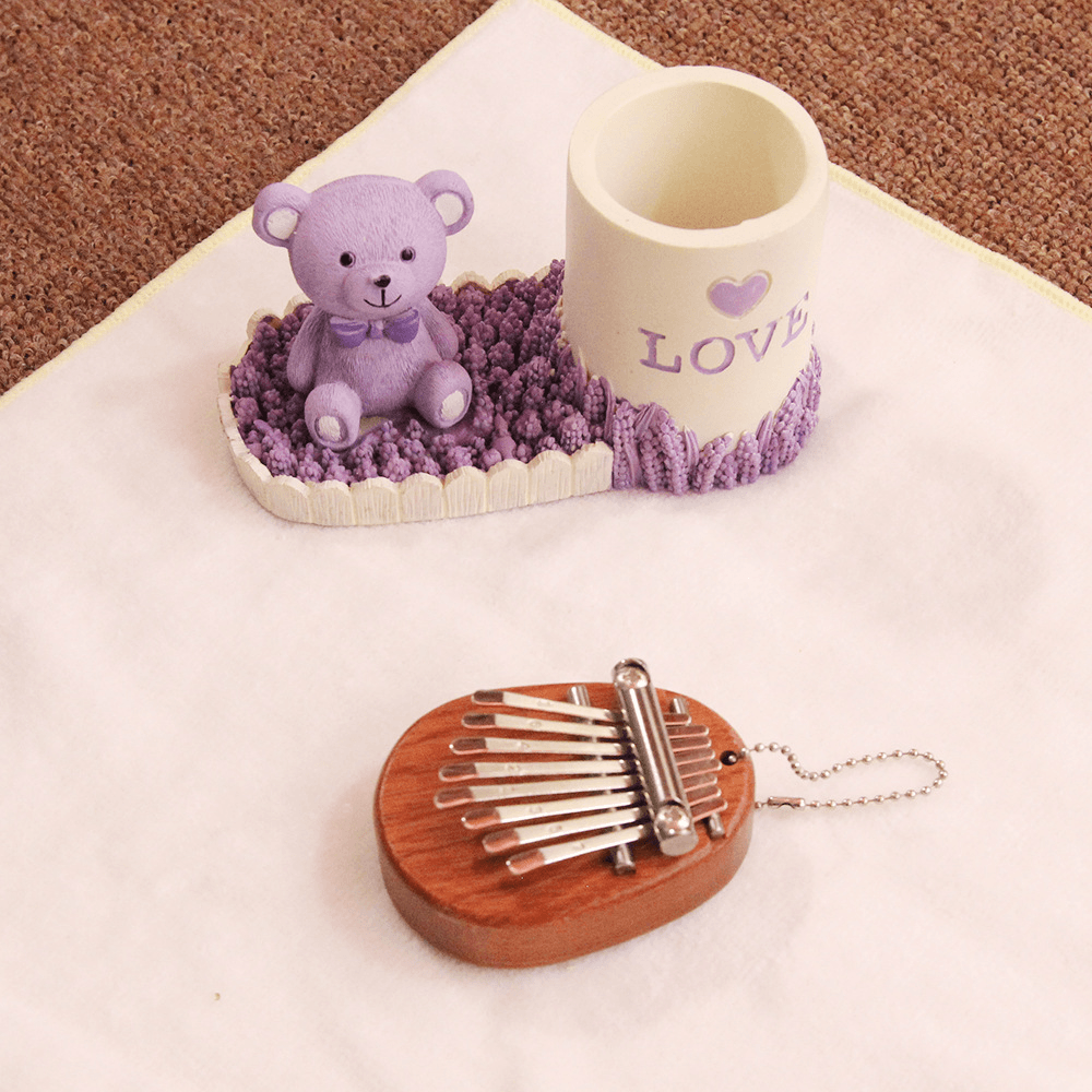 Mini Kalimba Thumb Piano - 17 Key Portable Finger Piano for Adults & Beginners - Perfect for Relaxation, Meditation, and Music Therapy
