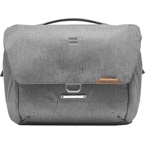 Peak Design Everyday Messenger 13L V2 Ash - Premium Camera Bag for Photographers | Durable & Stylish Shoulder Bag for DSLR, Mirrorless Cameras & Laptop | Perfect for Travel, Commuting & Street Photography