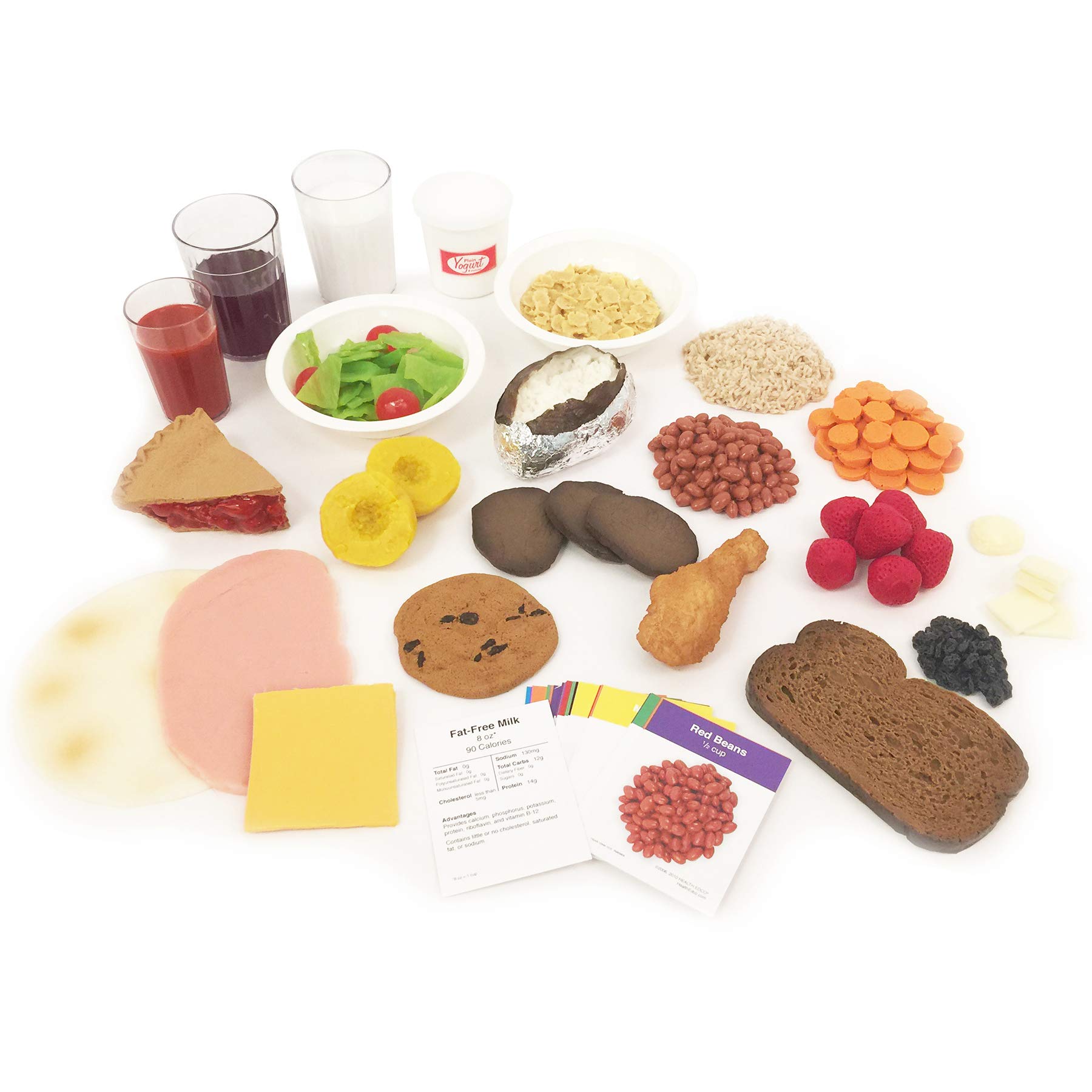 Faux Food Display Set - 23 Realistic Fake Food Props for Restaurant, Bakery & Window Displays | Perfect for Photography, Home Decor & Retail Visual Merchandising