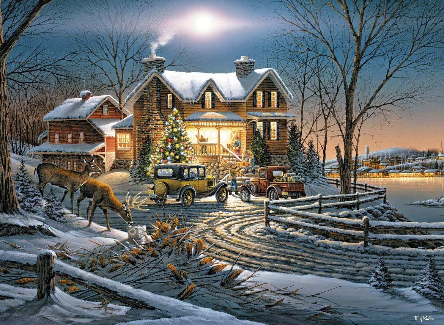 1000-Piece Jigsaw Puzzle for Adults - Buffalo Games Terry Redlin 'Crown Thy Good with Brotherhood' - Challenging Educational Puzzle for Home Decor & Gifts | Perfect for Family Game Nights, Stress Relief & Cognitive Training