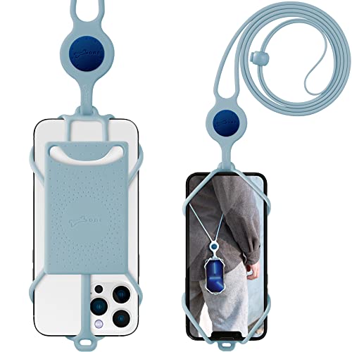 Crossbody Lanyard W/ Card (Blue)