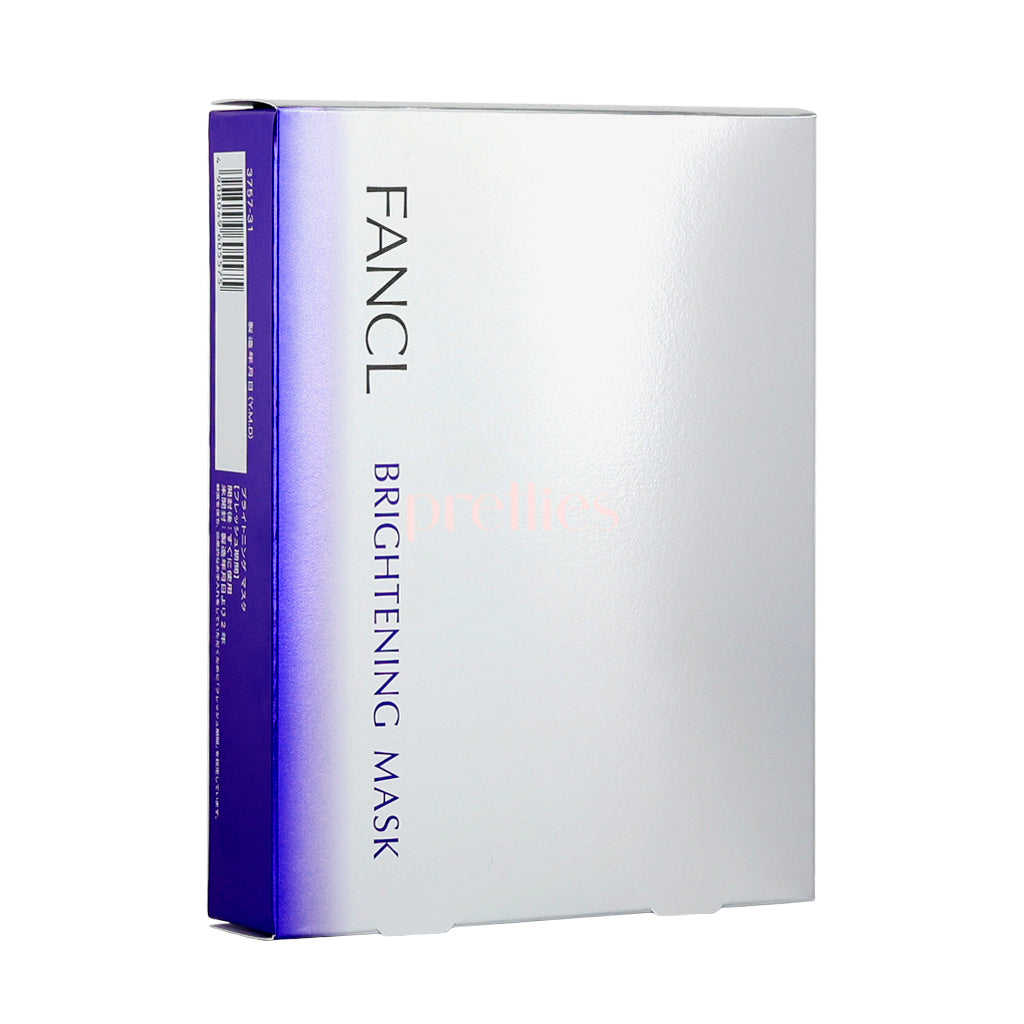 Fancl Japan Brightening & Whitening Facial Mask - 21ml x6 Sheets/Box (605575) - Hydrating & Glow-Boosting Treatment for Dull Skin | Perfect for Nighttime Skincare Routine & Pre-Makeup Prep