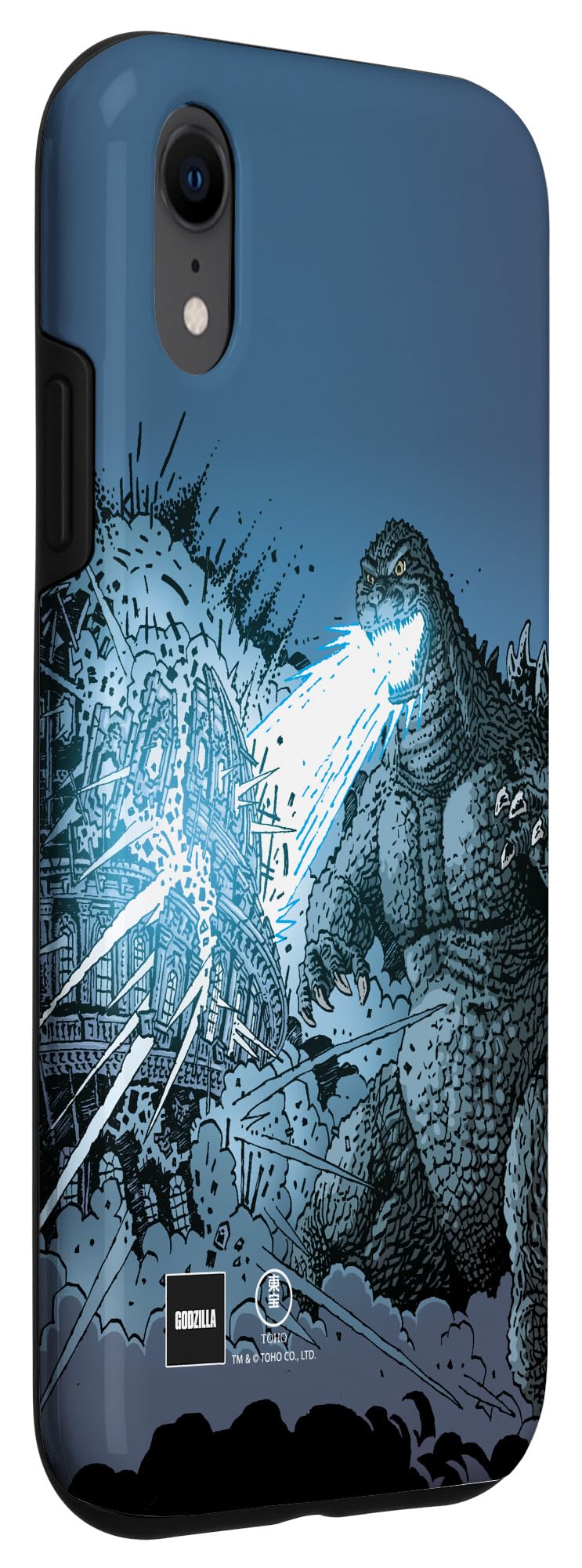 iPhone XR Case - Godzilla Comic Art Heat Ray Attack Design - Durable Protective Cover for Everyday Use, Gaming & Travel