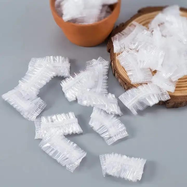 100pcs Waterproof Ear Covers for Shower, Bathing & Hair Dye - Soft Reusable Ear Protection for Adults & Kids - Keep Ears Dry During Water Activities, Swimming & Beauty Treatments