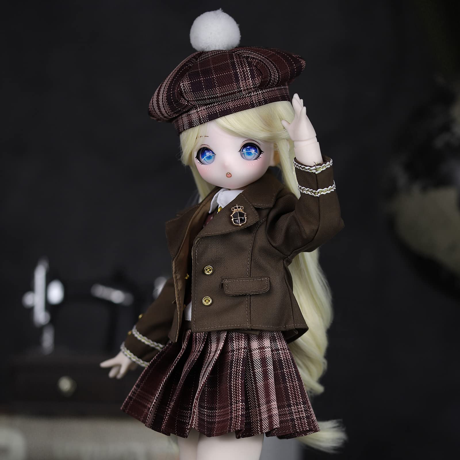 1/4 BJD Dolls - Anime Style 16 Inch Ball Jointed Doll Full Set with Wig, 3D Eyes, Outfit & Shoes | Perfect Gift for Girls & Collectors | Role Play, Photography & Display