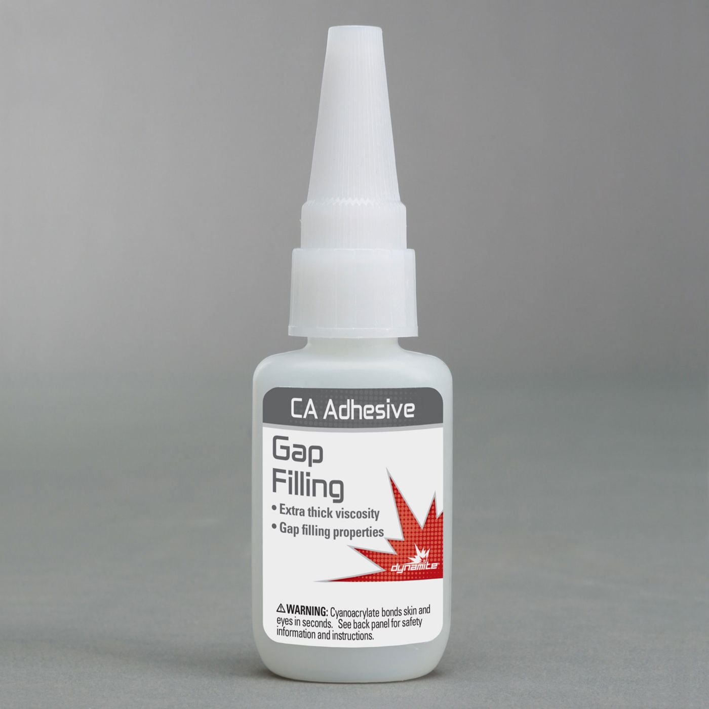 Dynamite Gap Filling CA Glue 2 oz - High Strength Adhesive for Wood, Metal, Plastic - Perfect for DIY Projects, Home Repairs & Crafting