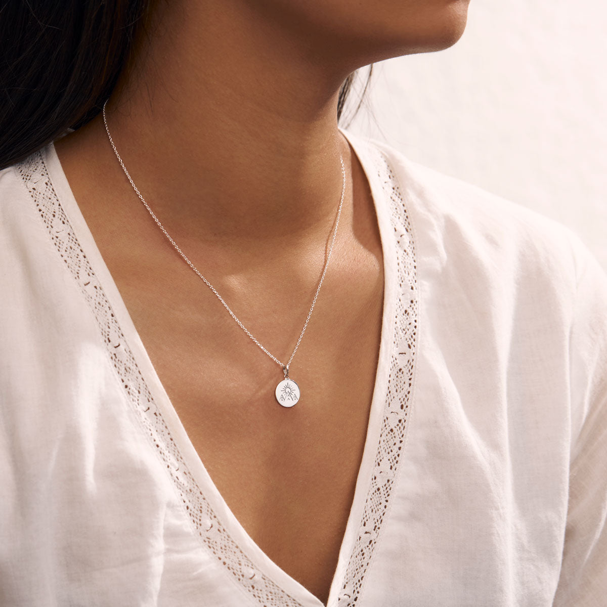 Under The Moon Phases Necklace - Elegant Celestial Jewelry for Women, Moon Phase Pendant with Adjustable Chain - Perfect for Date Nights, Weddings & Boho Fashion
