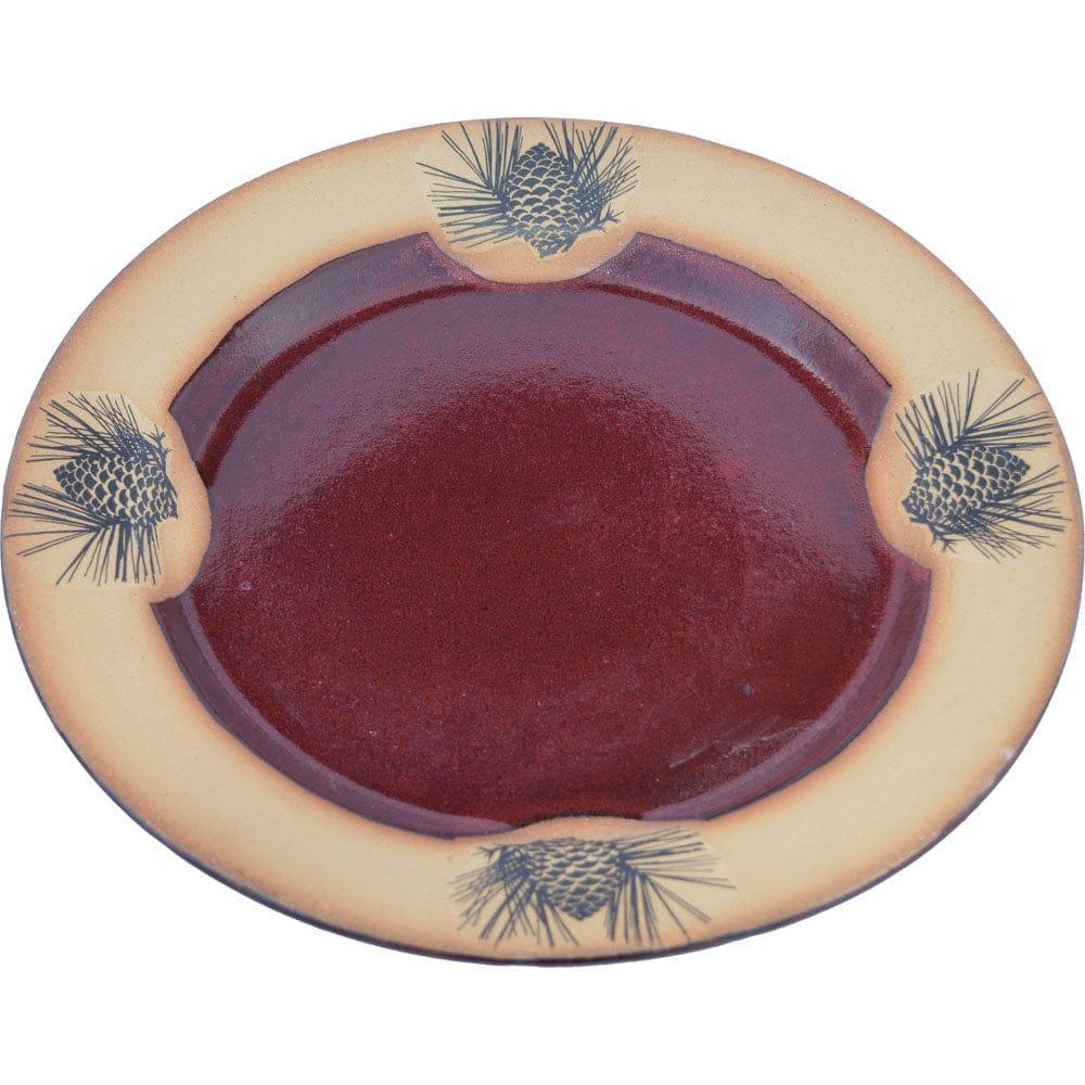 Premium Pinecone Lodge Dinnerware Set - Elegant Porcelain Plates, Bowls & Mugs for Rustic Dining - Perfect for Cabin, Farmhouse & Outdoor Entertaining