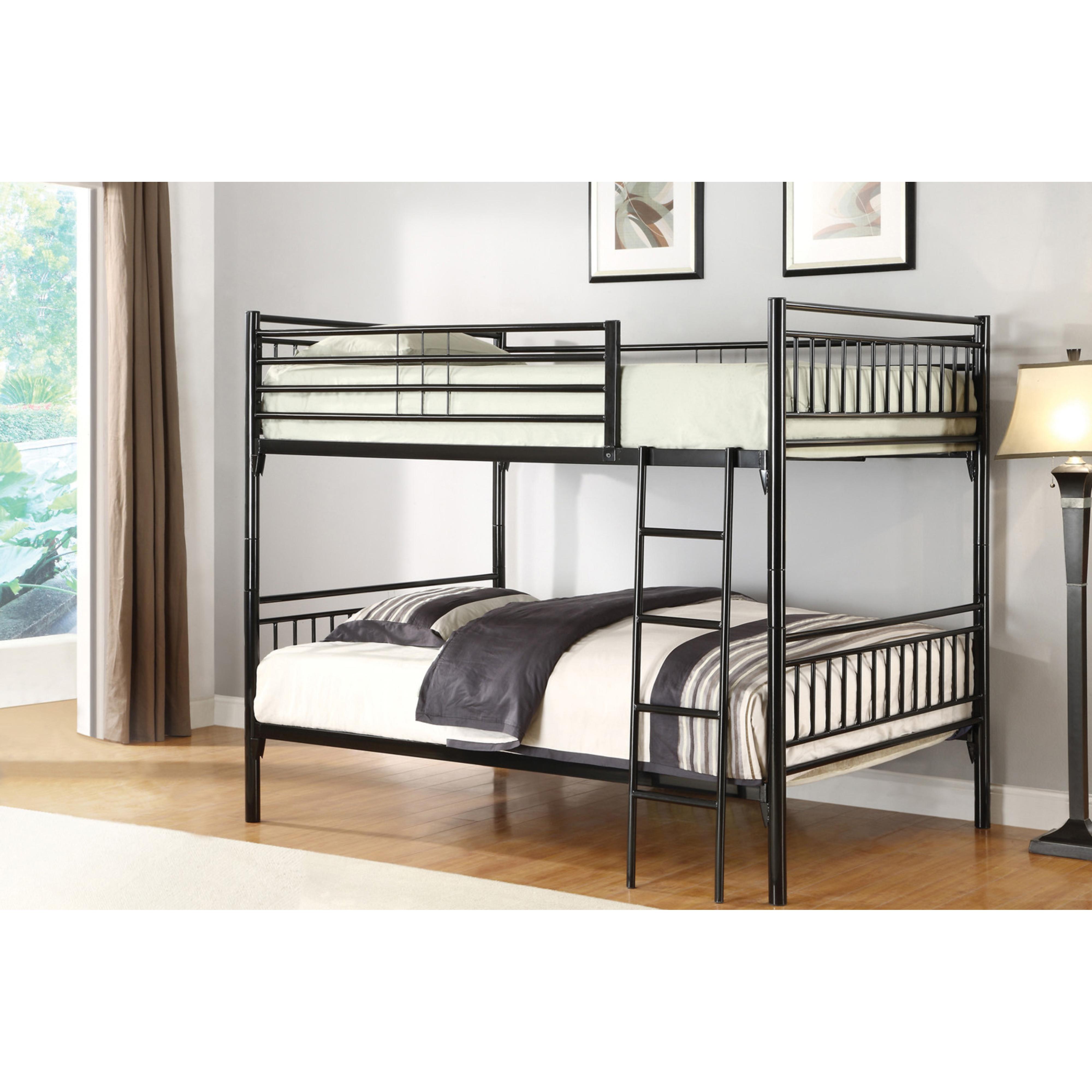IFDC Kids Bunk Bed with Ladder, Twin Size, 510BK - Perfect for Shared Bedrooms, Sleepovers & Space-Saving Kids' Rooms