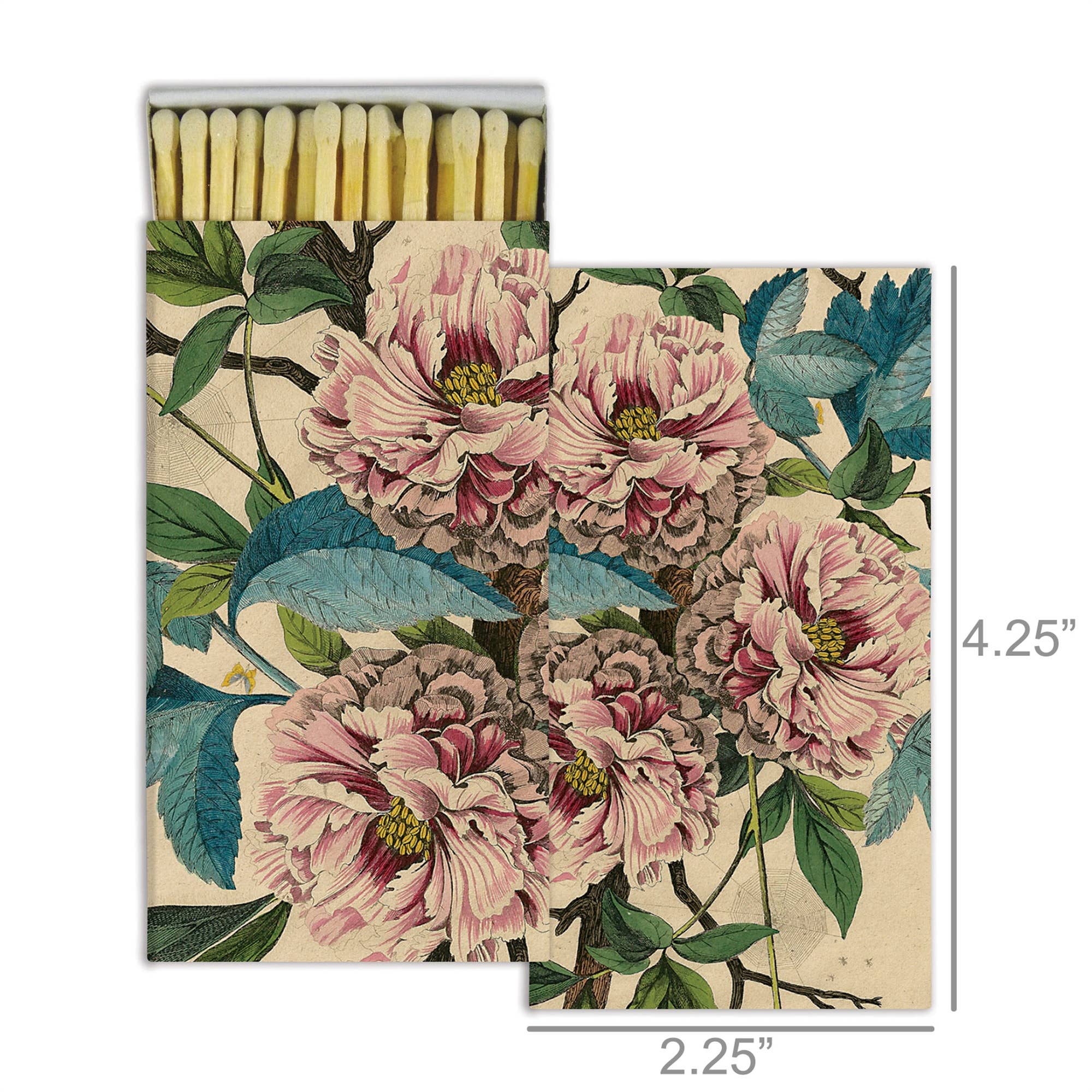 French Peony Scented Matches - Long-Lasting Fragrance for Home, Wedding & Romantic Decor | Perfect for Candles, Bathrooms & Special Occasions