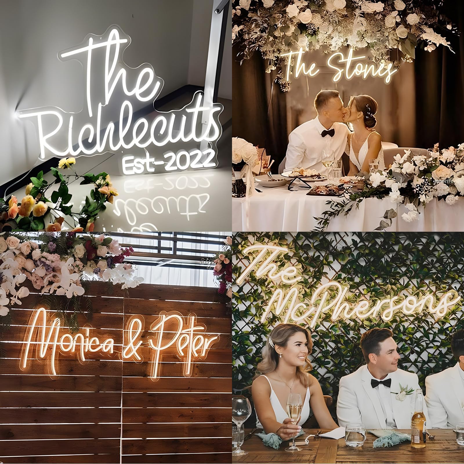 Custom Neon Signs for Wall Decor - Personalized Large Pink LED Neon Lights for Bedroom, Wedding & Birthday Party - Women's Home Decor | Perfect for Bedroom Aesthetic, Wedding Backdrop & Party Decorations