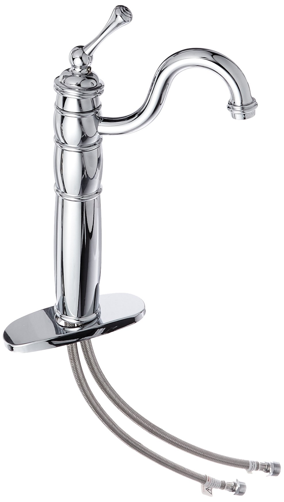 Elements of Design EB1421BL Baltimore Single Handle Vessel Sink Faucet with Optional Cover Plate - 6-1/8